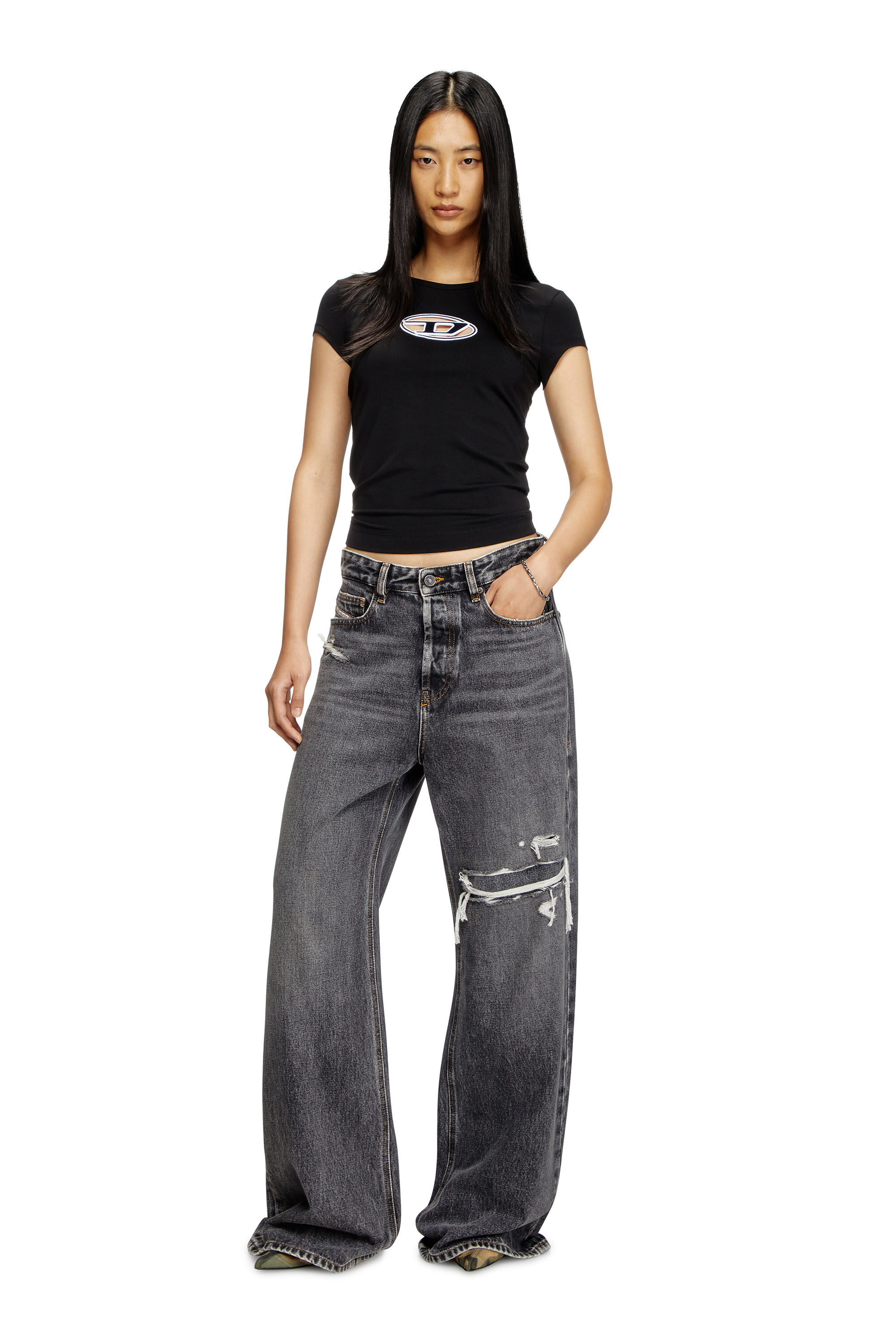 Diesel T-Angie T-shirt Black - US
