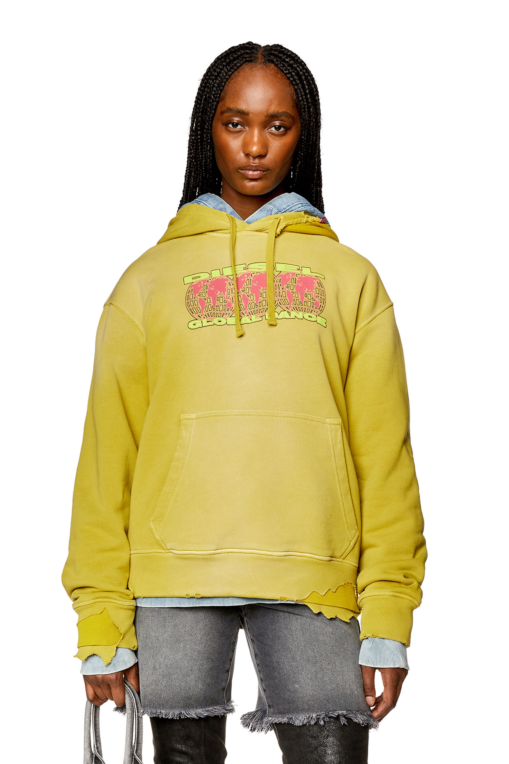 Diesel - F-MAXINNE-HOOD-DOB, Yellow - Image 3