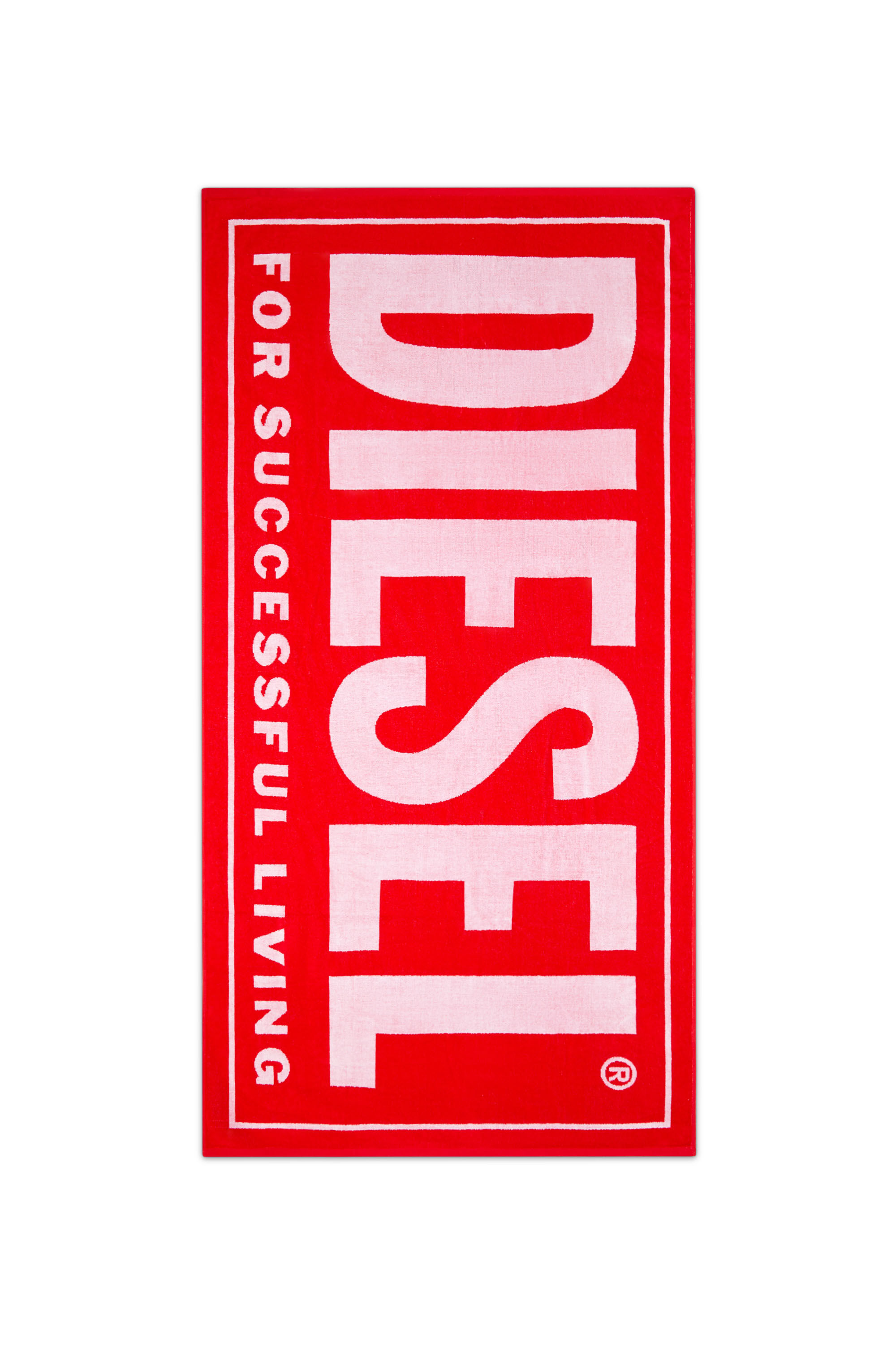 Men's Successful-logo beach towel | Red | Diesel