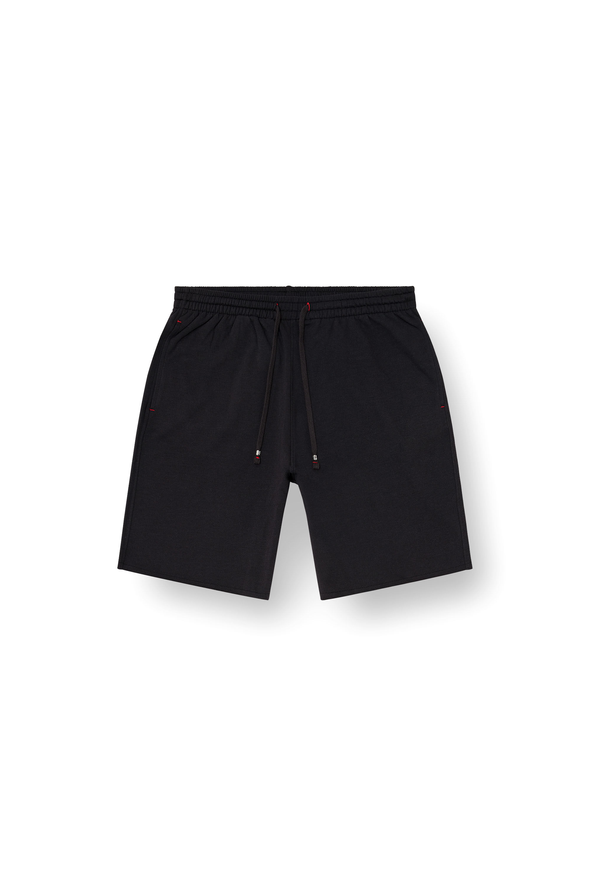 Diesel - CLARA-D-CORE, Woman's Peached sweat shorts with raw hems in Black - 2