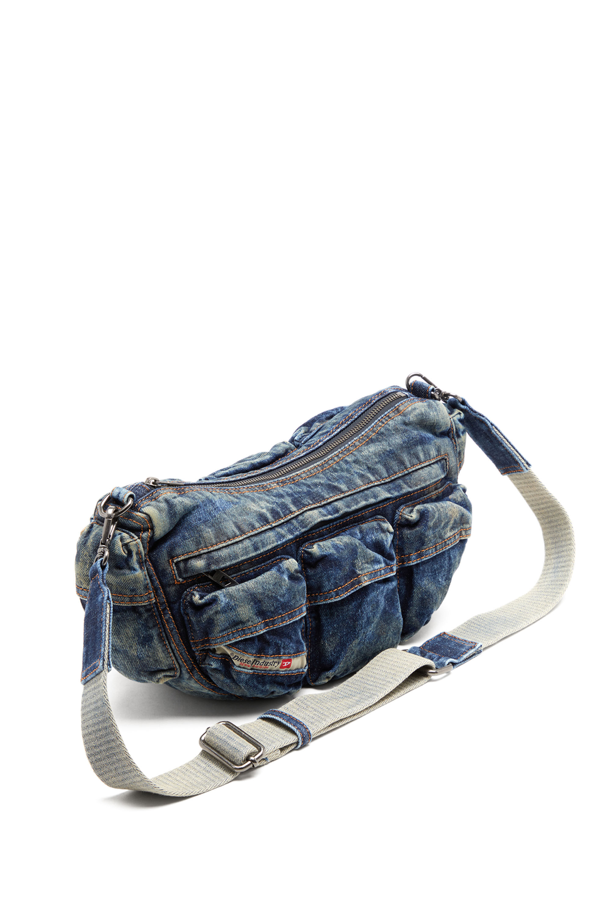 Travel 3000 Shoulder Bag X Multipocket slouchy bag in Denim Diesel