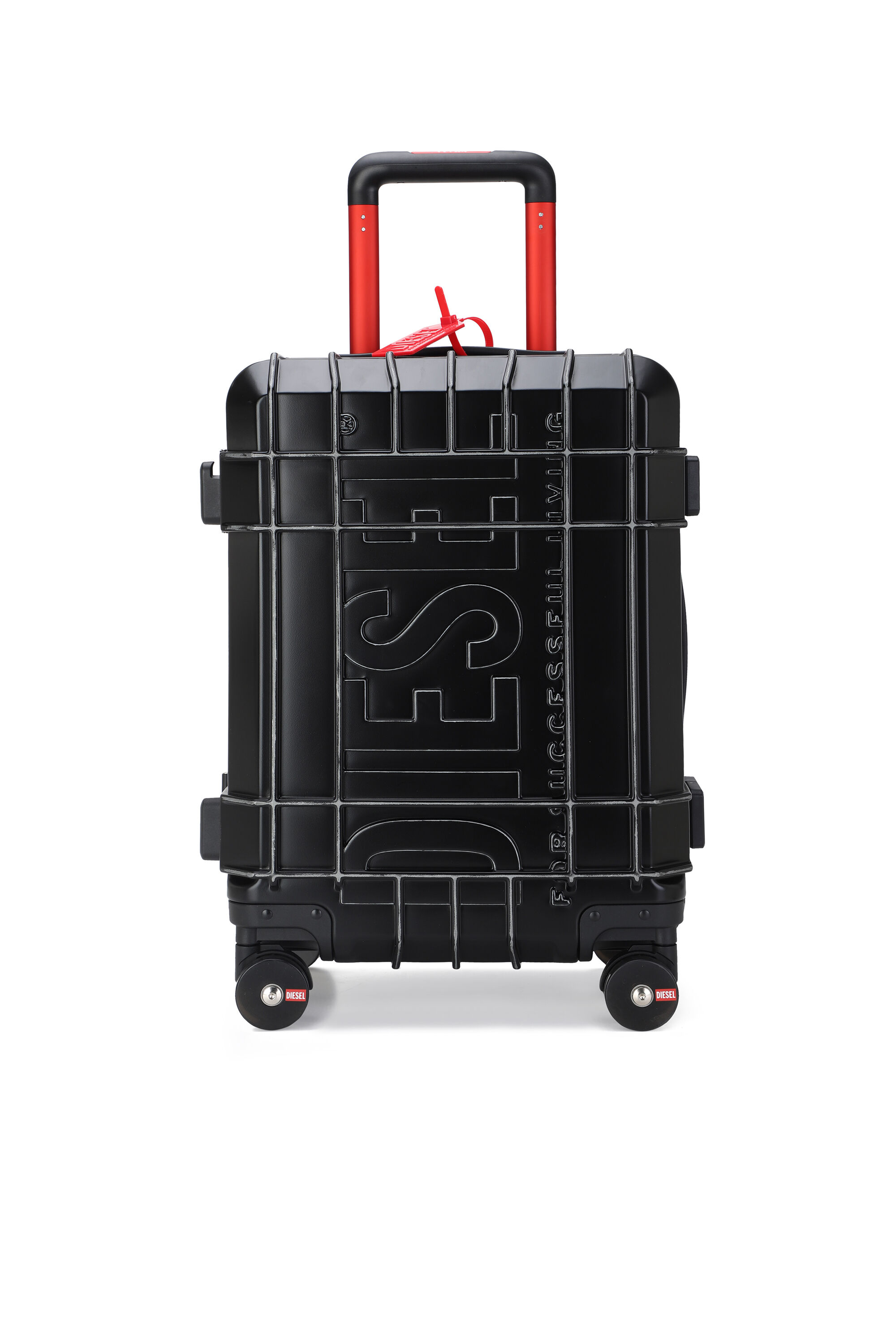 Diesel - DIESEL PC STRONG IMAGE TROLLEY- DSL003, Unisex's Rugged carry‑on suitcase 20" in Black - 1