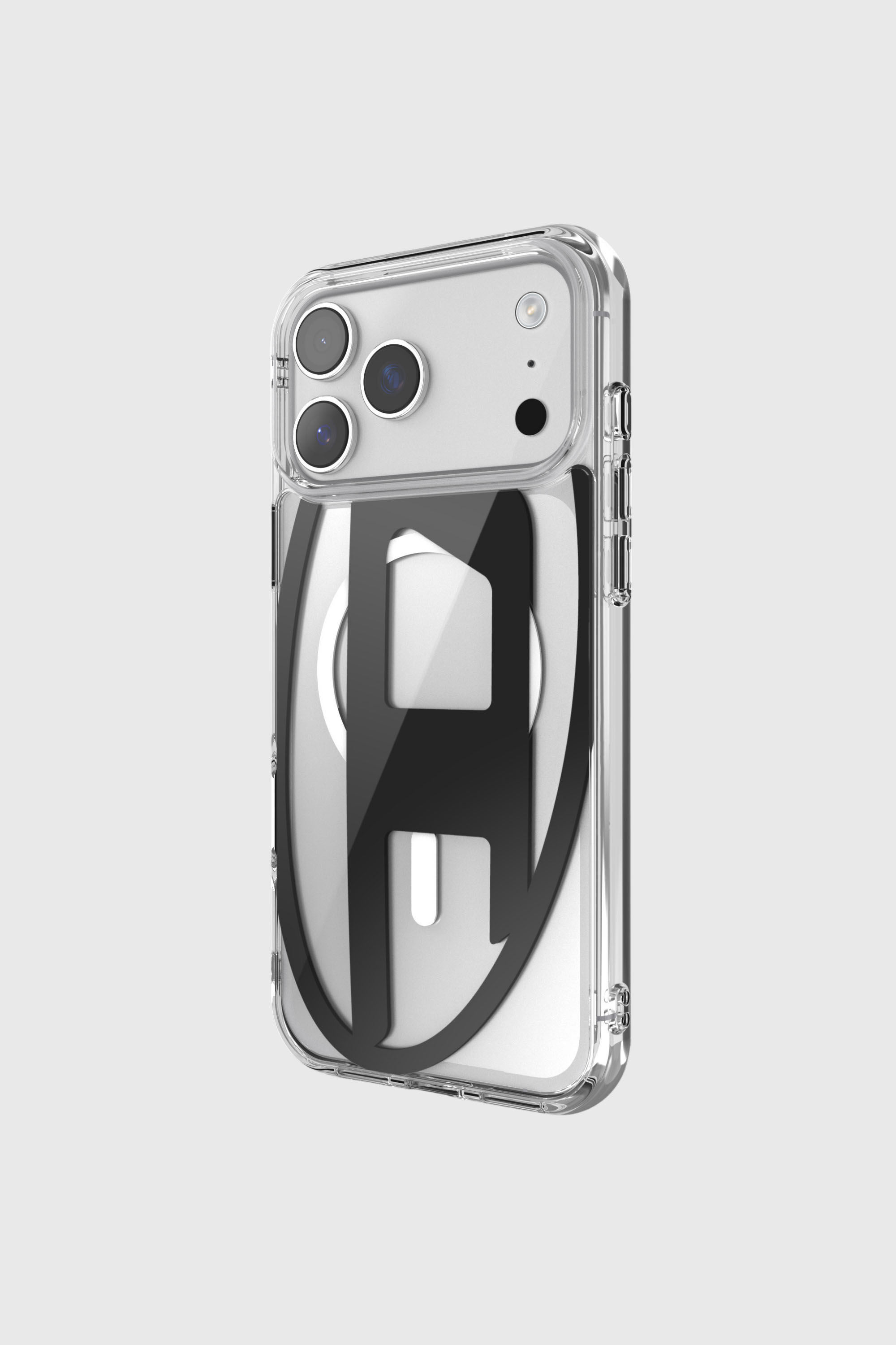 Diesel - 60418 AOP CASE, Unisex's Oval D metallic case with magsafe for iPhone 17 Pro Max in Black - 3