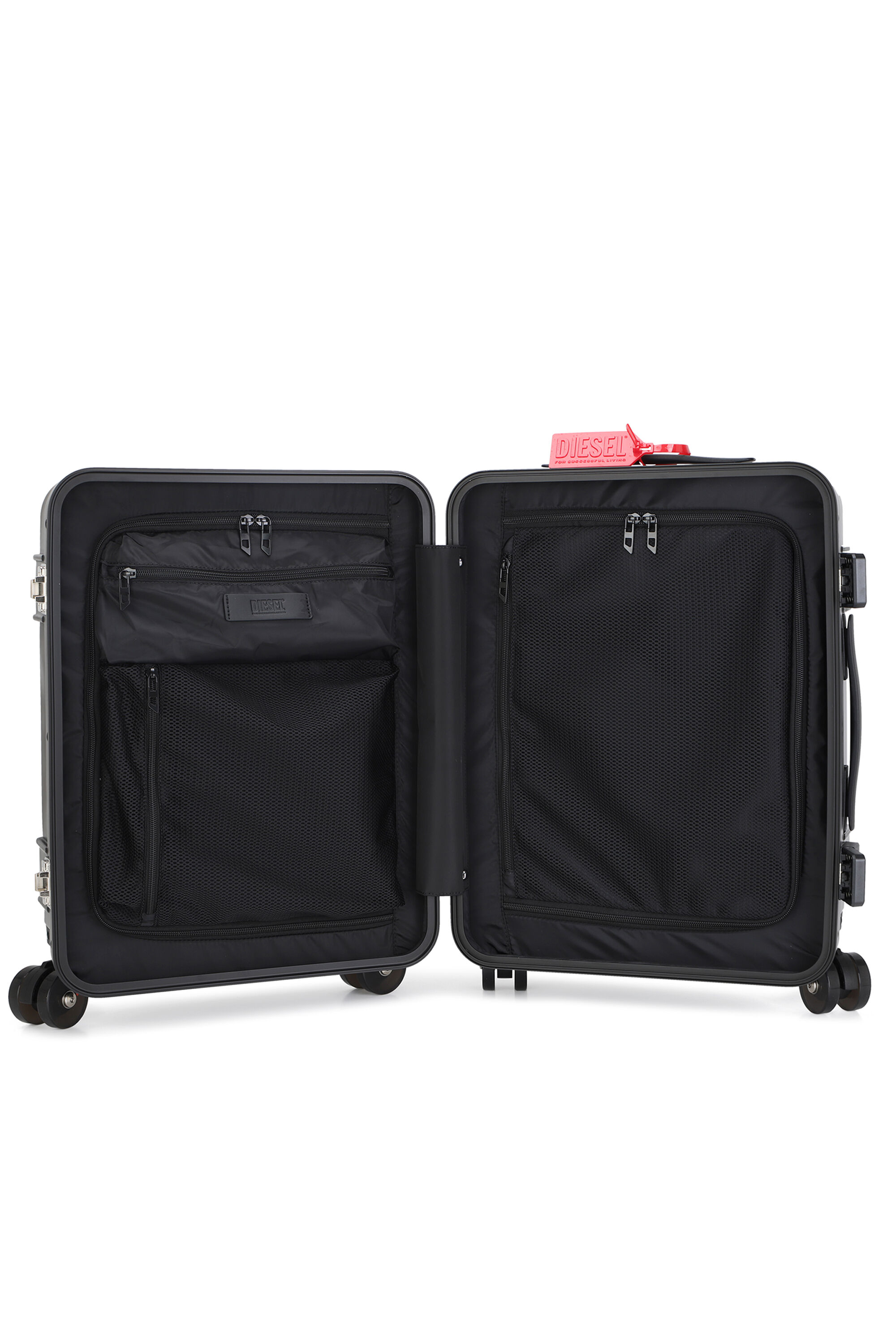Diesel - DIESEL PC STRONG IMAGE TROLLEY- DSL003, Unisex's Rugged carry‑on suitcase 20" in Black - 4