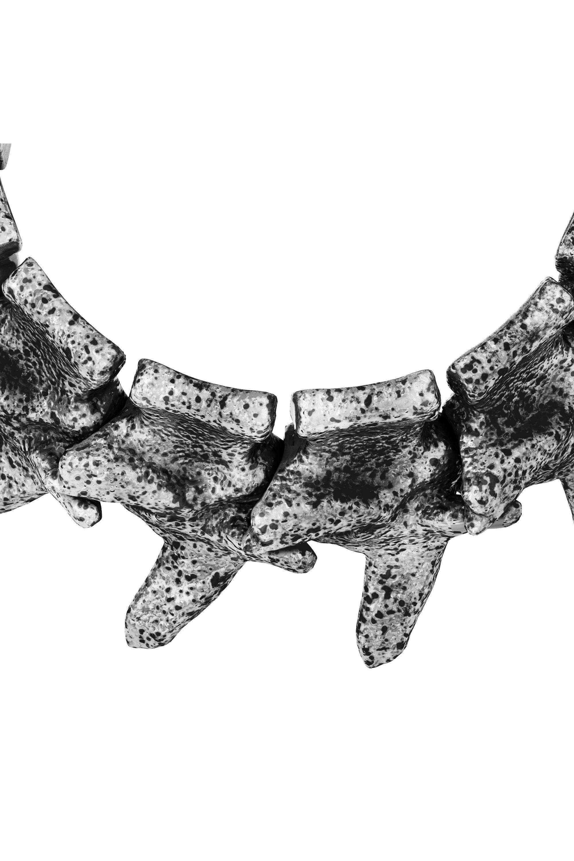 Diesel - DX1709040 JEWELLERY, Unisex's Silver-tone components bracelet in Dark grey - 4