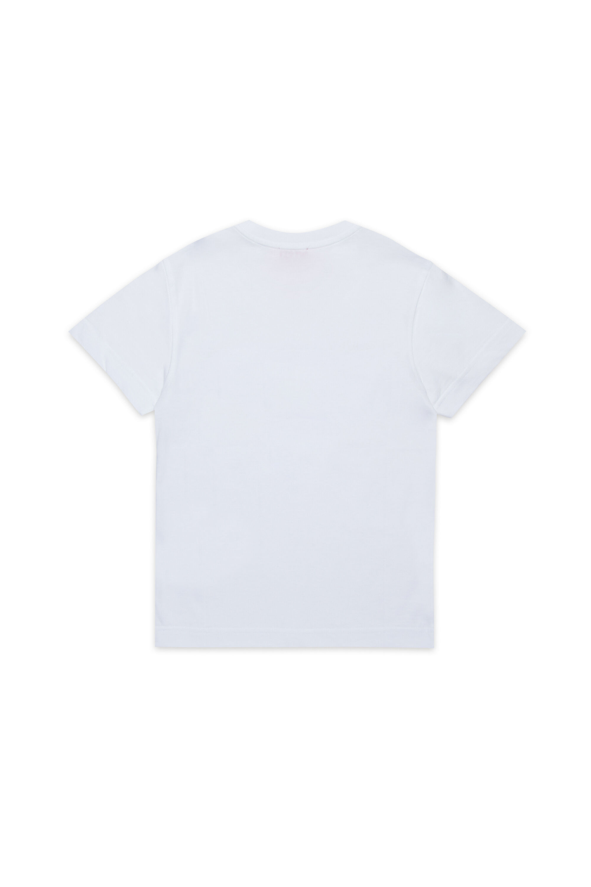 Diesel - TADJUSTK14, Man's Cotton T-shirt with printed logo in White - 2