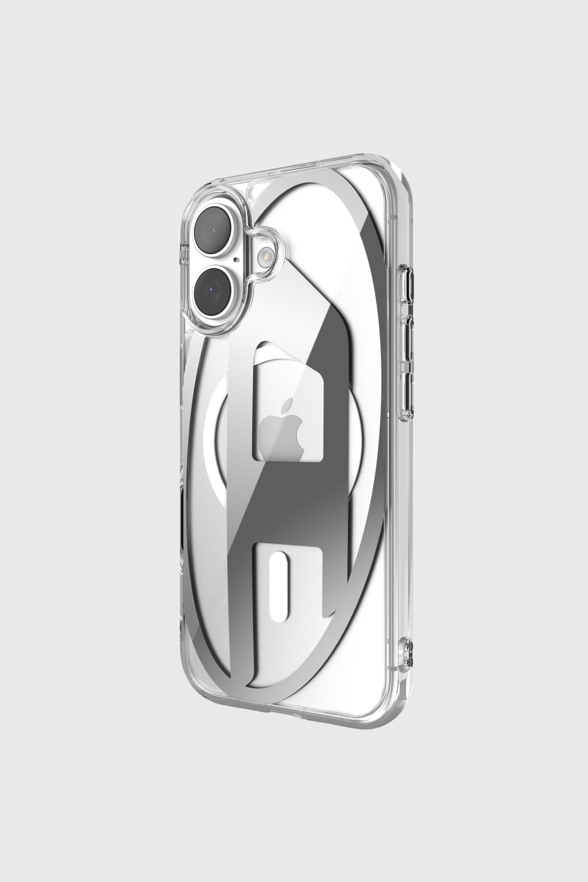 Diesel - 60411 AOP CASE, Unisex's Oval D metallic case with magsafe for iPhone 17 in Grey - 3