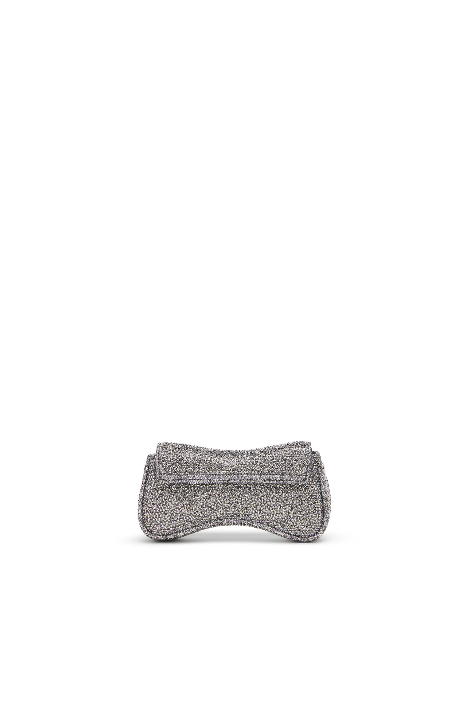 Diesel - PLAY CROSSBODY XS, Woman's Play-Mini crossbody bag in crystal Lurex in Silver - 2