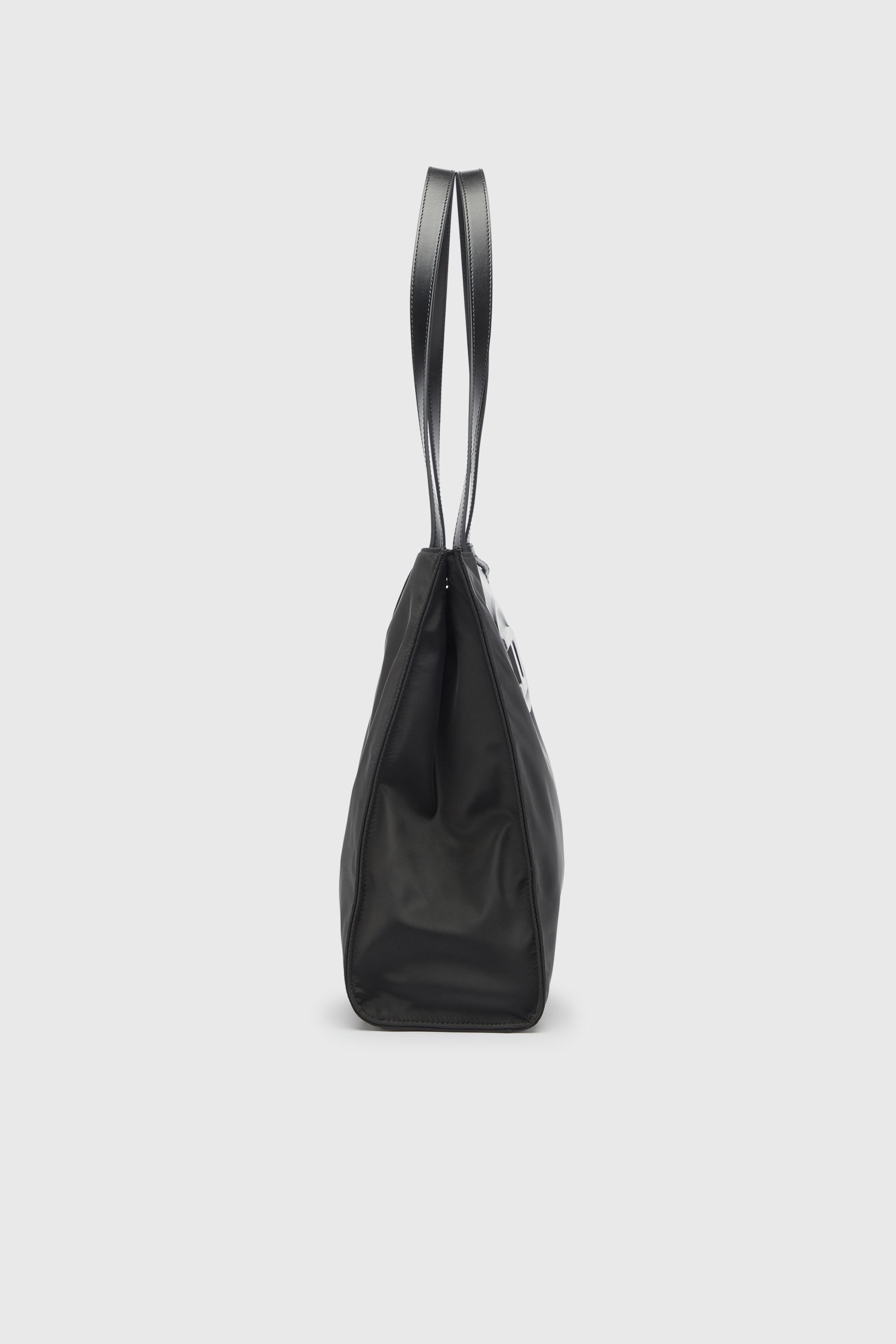 Diesel - 1DR TOTE E/W, Unisex's 1DR - Shopping bag in nylon with leather flap in Black - 4