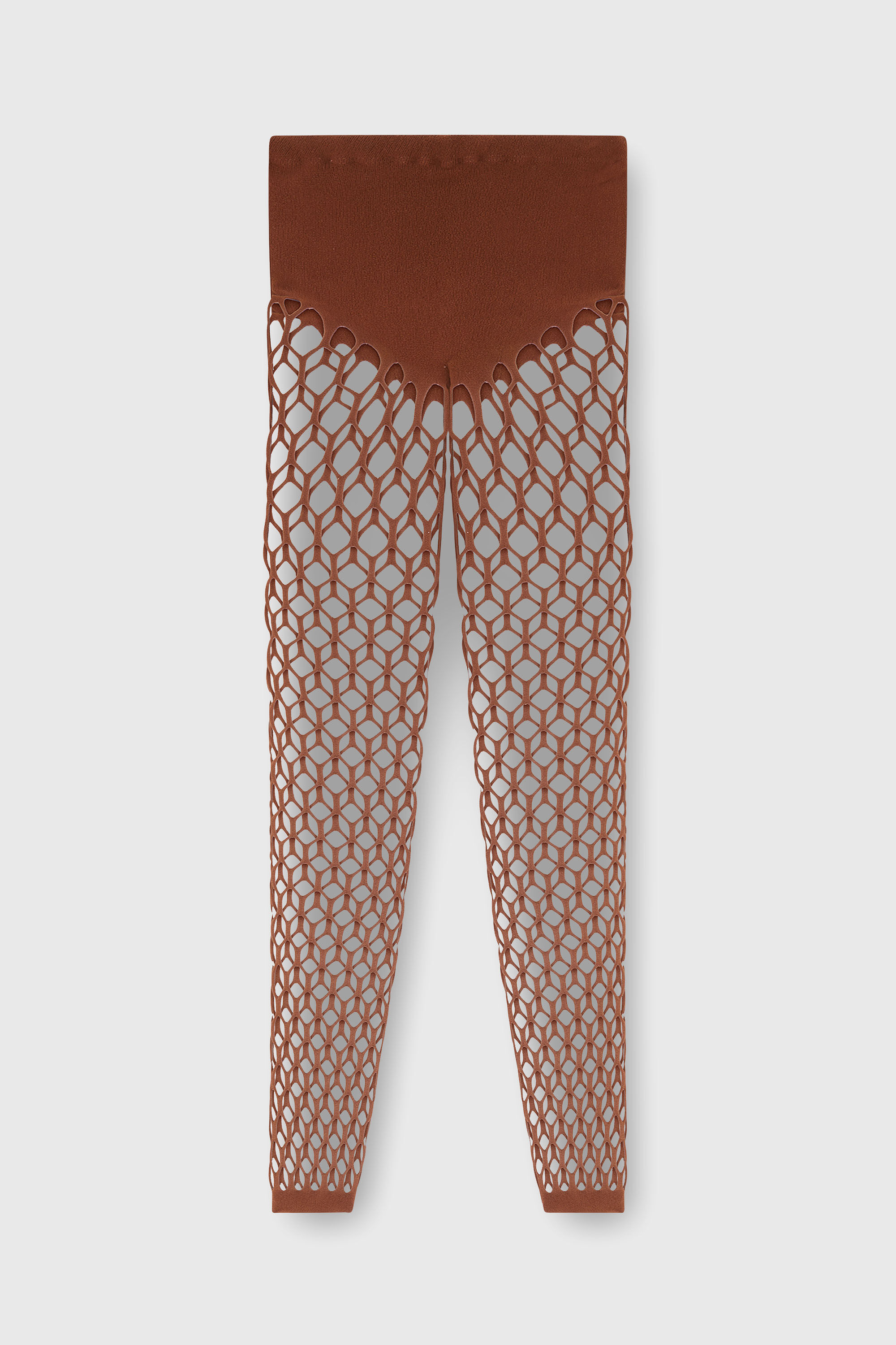 Diesel - M-ZORDA, Woman's Stretchy mesh-knit tights in Brown - 2