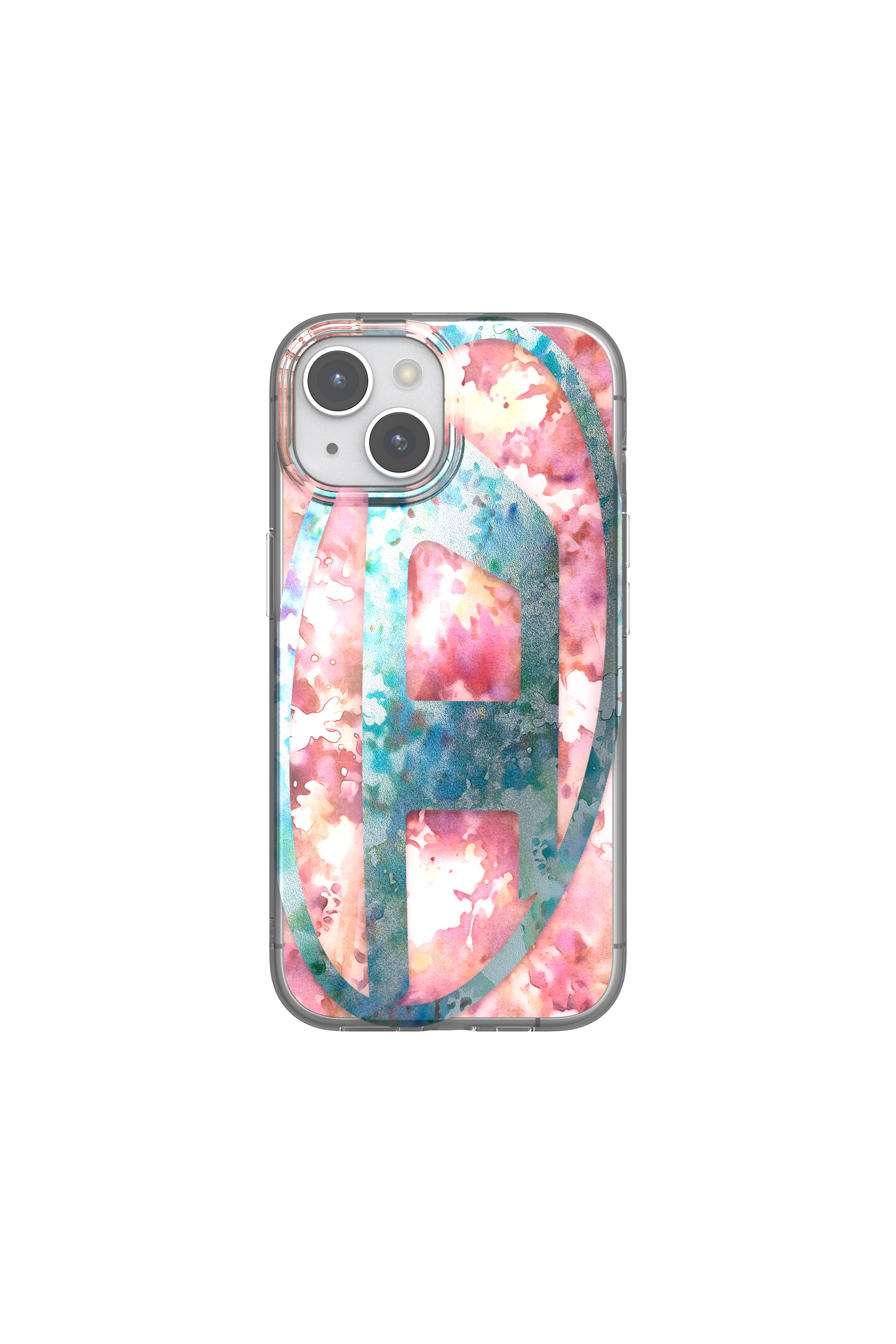 Diesel - 60059 AOP CASE, Unisex's Floral Case for iP 15 in Blue/Pink - 2