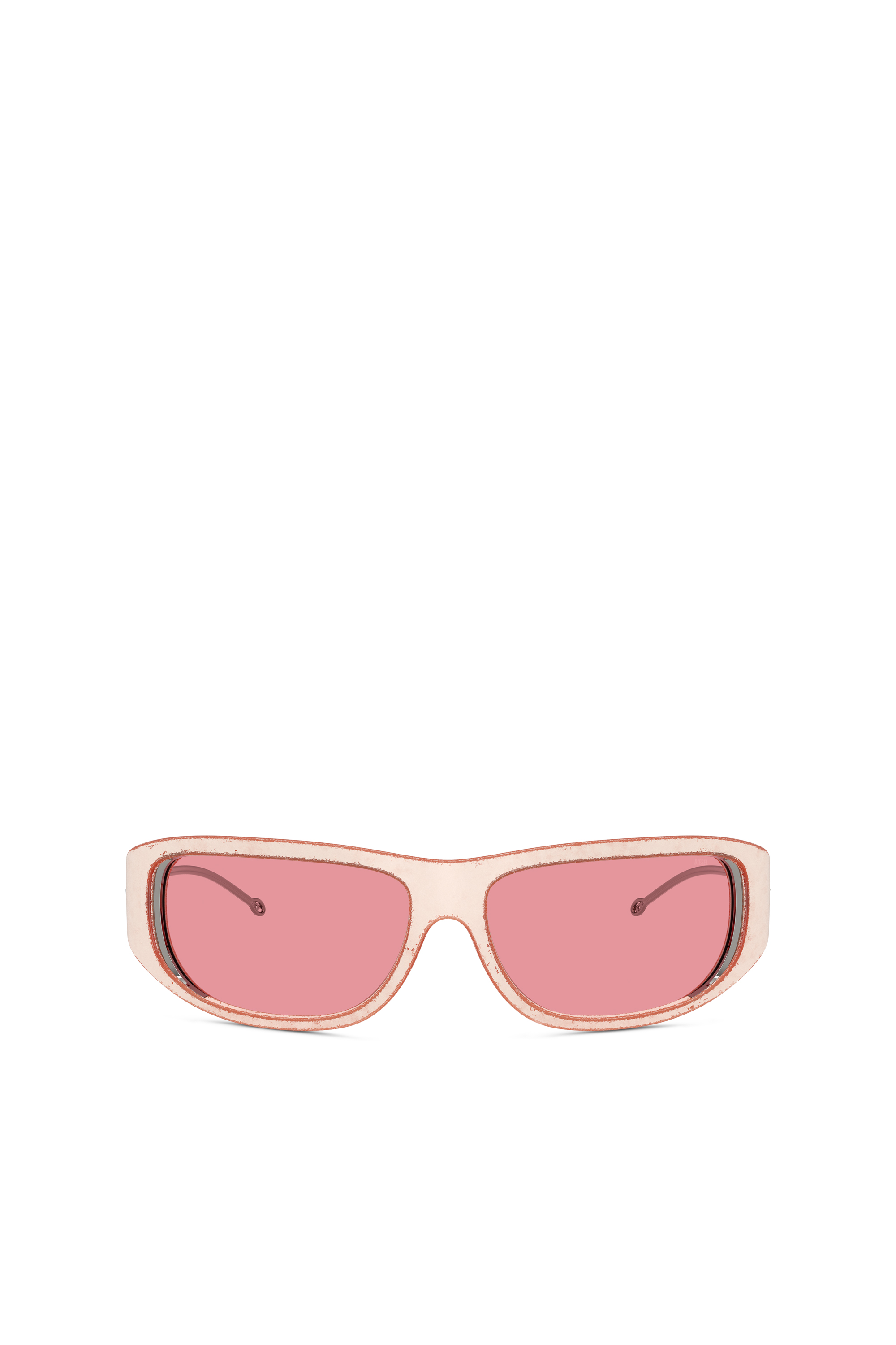 Diesel - 0DL3001, Unisex's Wraparound style sunglasses in Pink - 1