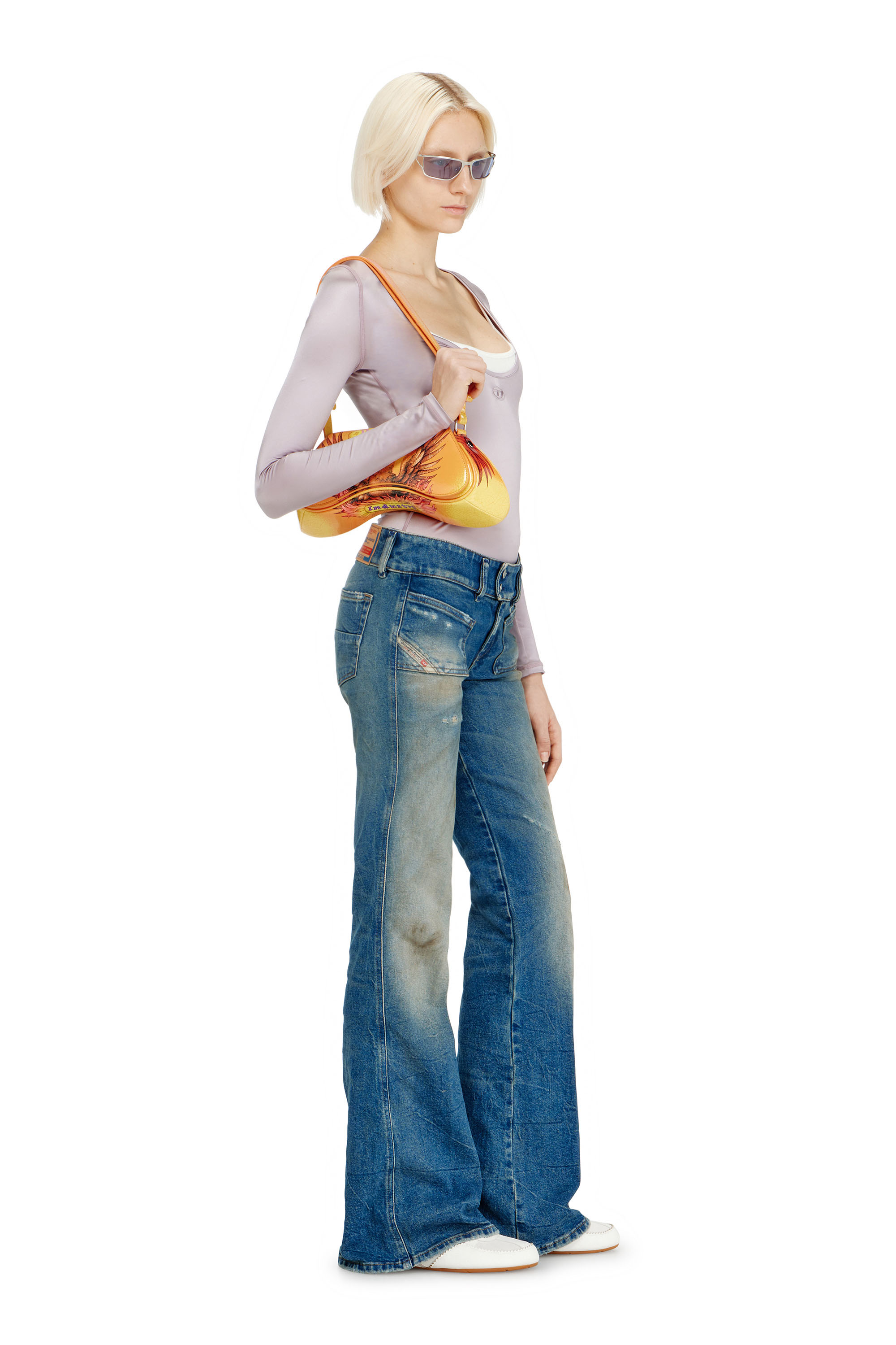 Diesel - Woman's Bootcut Jeans D-Hush 09N40, Medium blue - 2