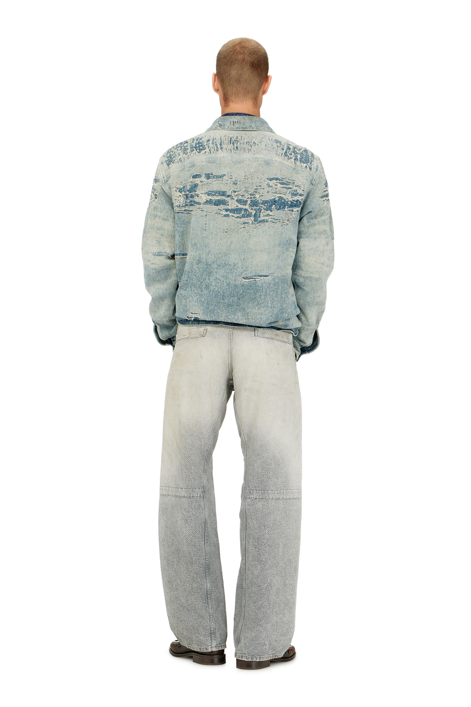 Diesel - Man's Relaxed Jeans D-Zeta 09Q11, Grey - 3