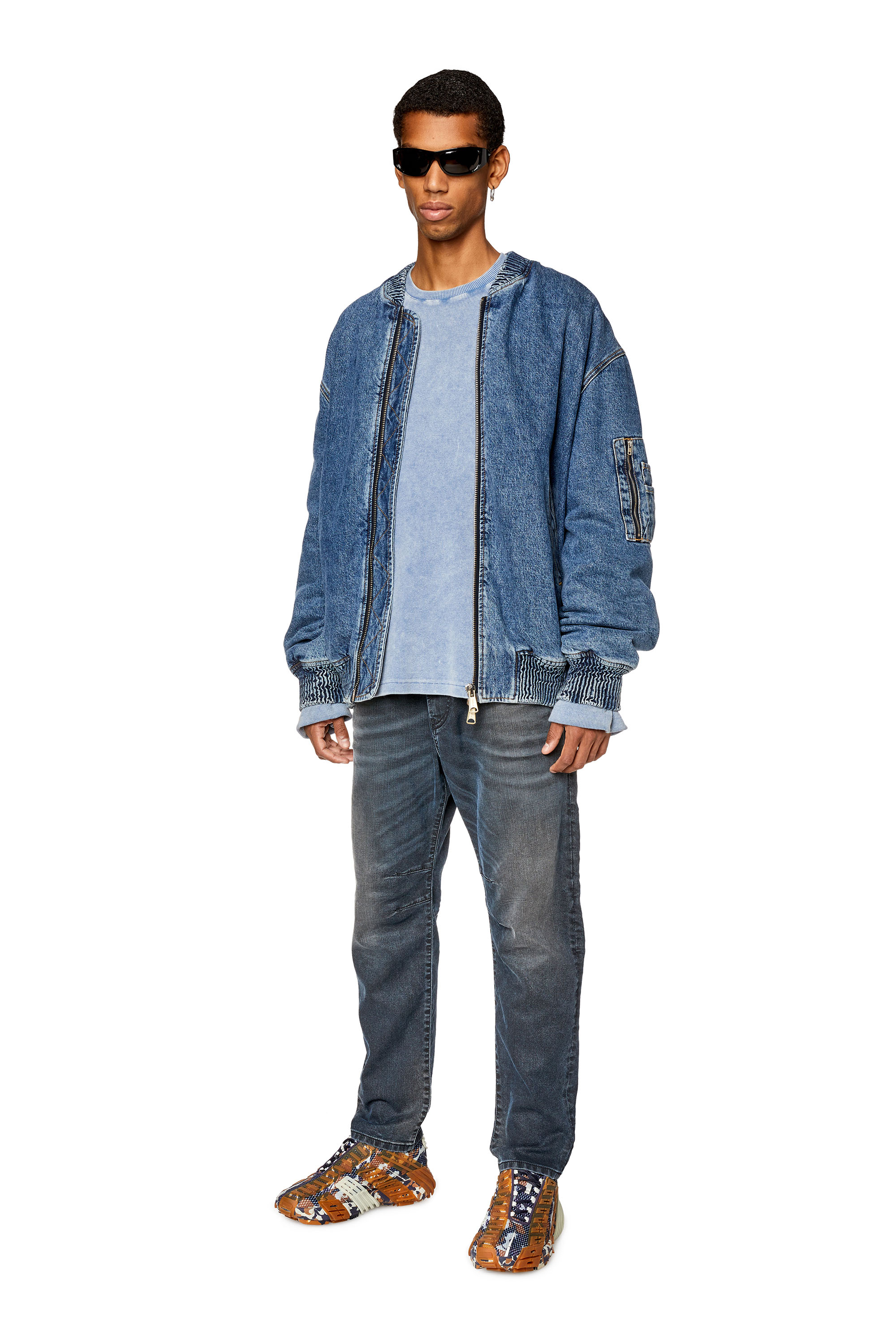 Diesel - Tapered D-Amage JoggJeans® 068EX, Dark Blue - Image 4