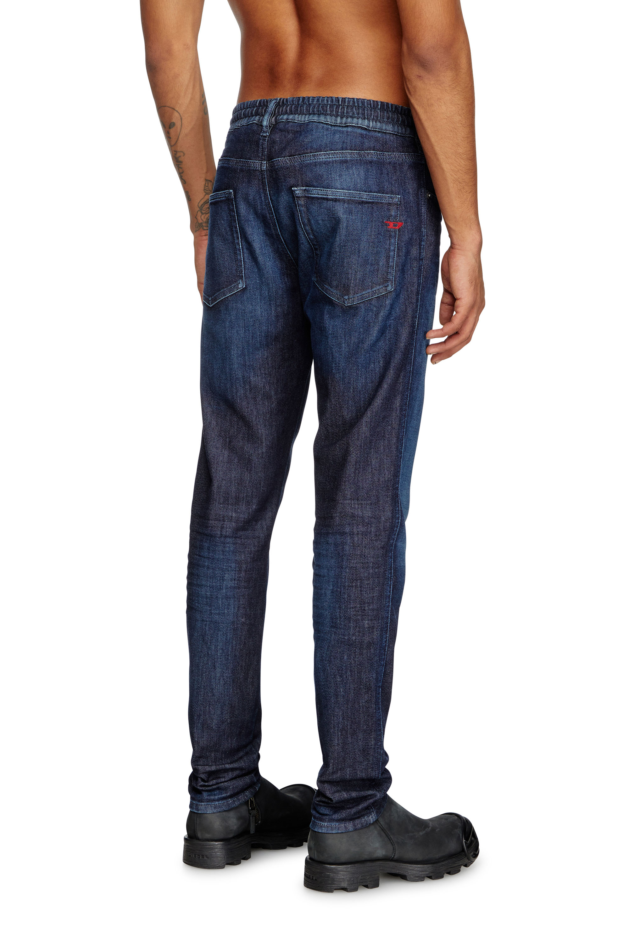 Diesel - Man's Slim 2060 D-Strukt Joggjeans® 09L11, Dark Blue - 4