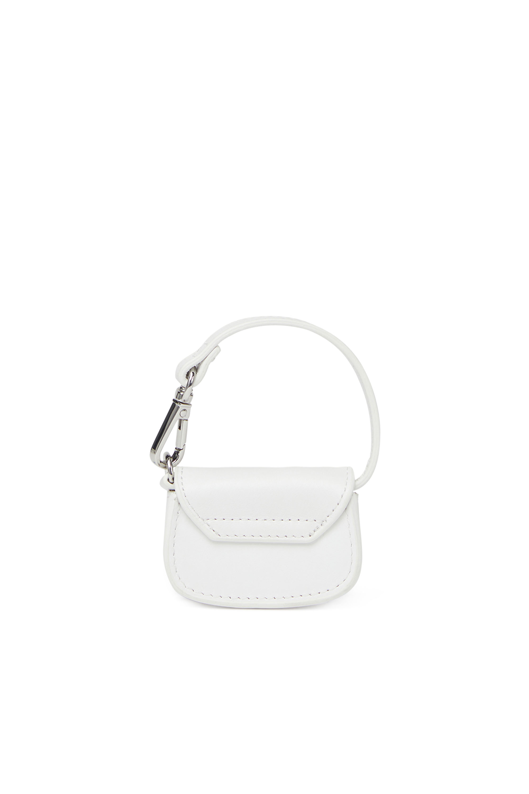 Diesel - 1DR MICRO, Woman's Leather bag charm in White - 2