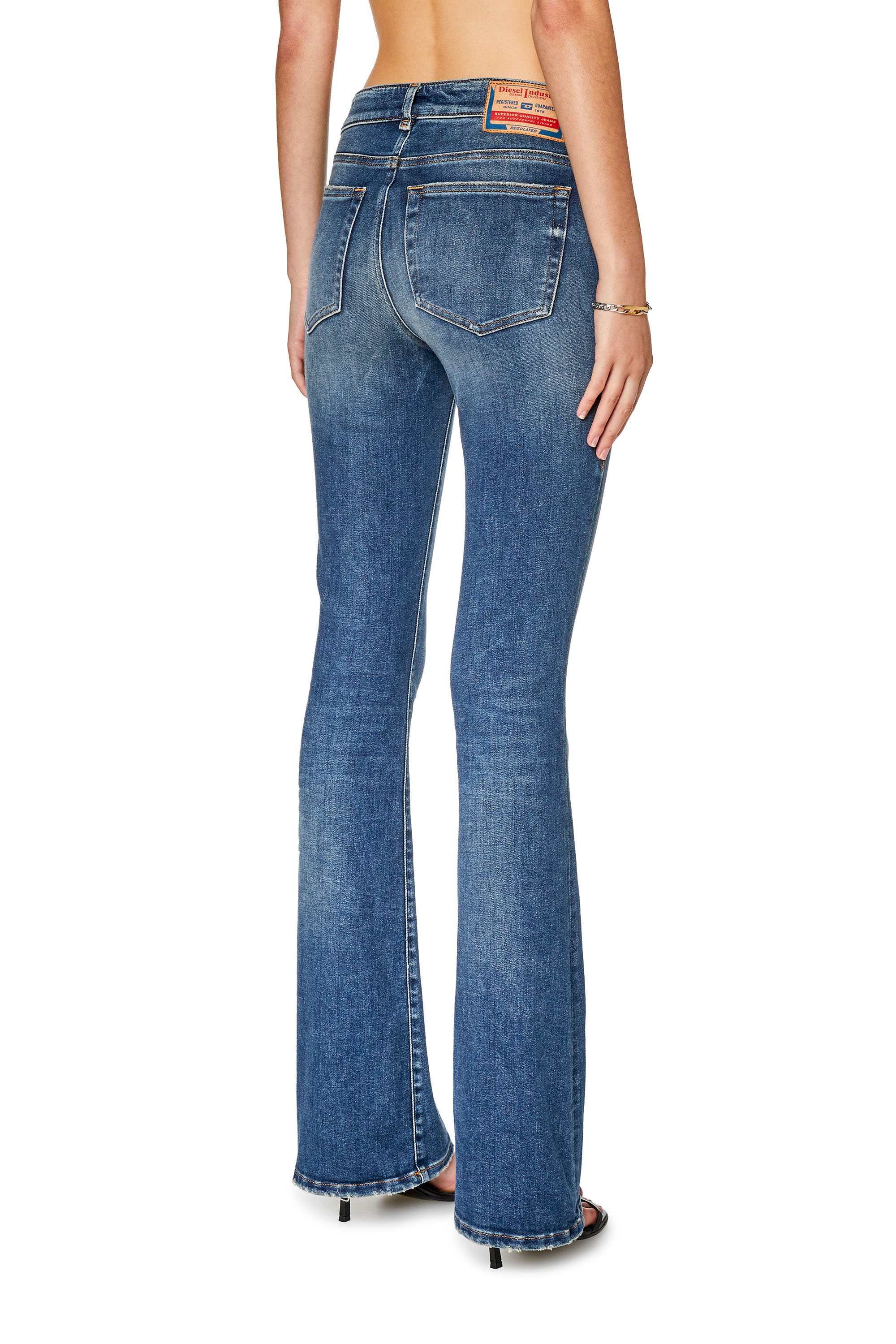 Diesel - Bootcut and Flare Jeans 1969 D-Ebbey 09G71, Dark Blue - Image 4