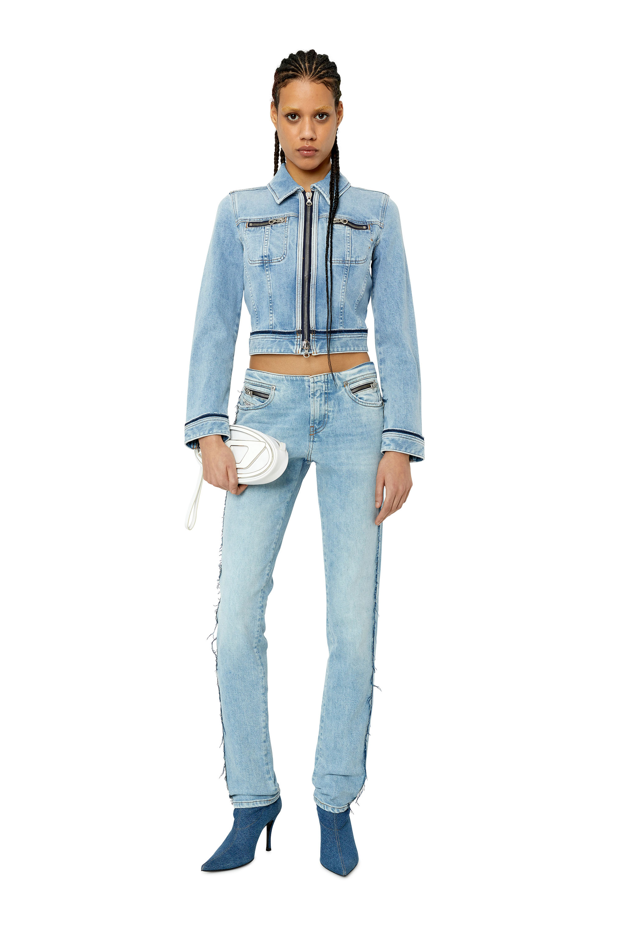 Diesel - Skinny Jeans D-Tail 09F41, Light Blue - Image 5