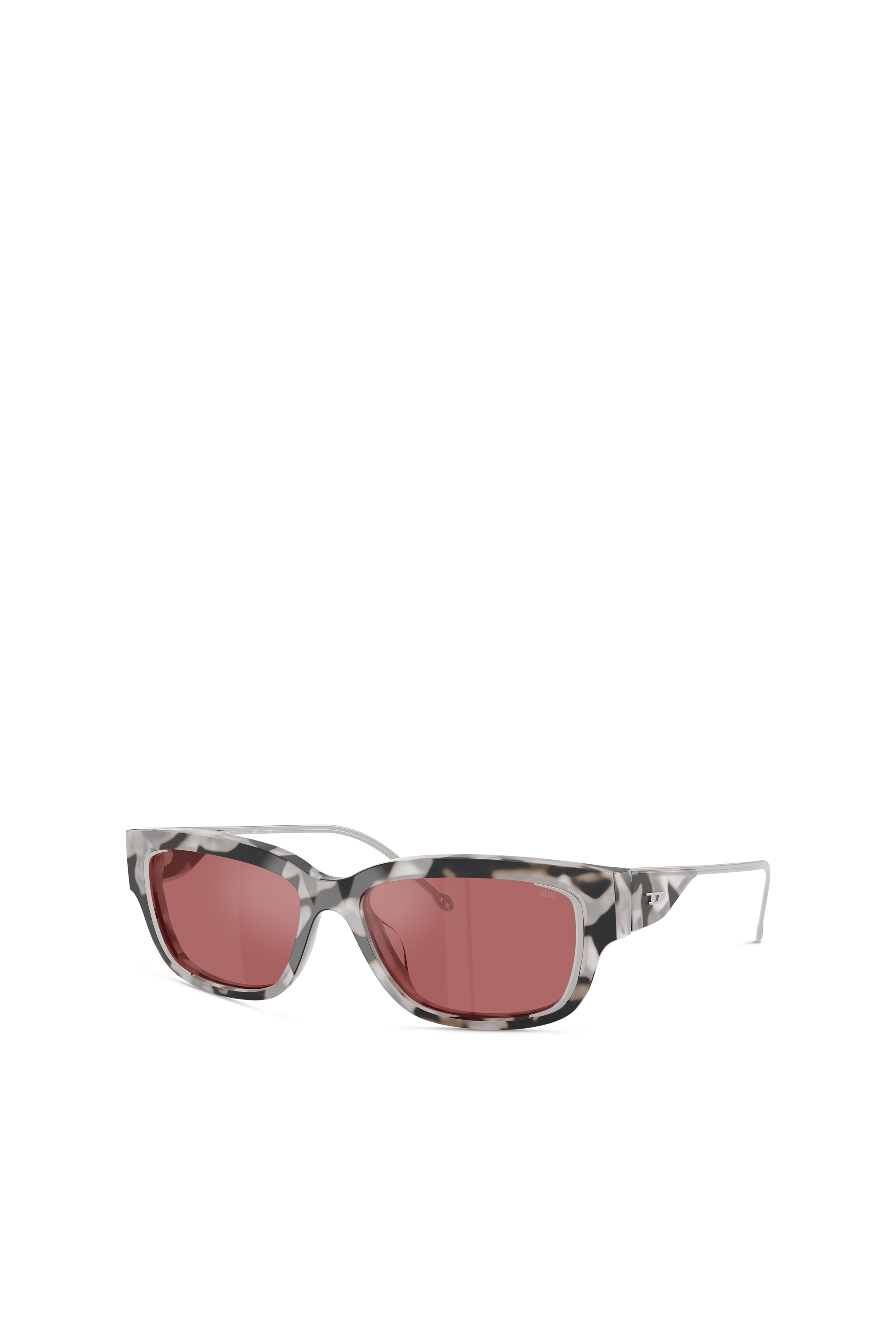 Diesel - 0DL2002 SIZE 56, Unisex's Rectangle sunglasses in Red - 4