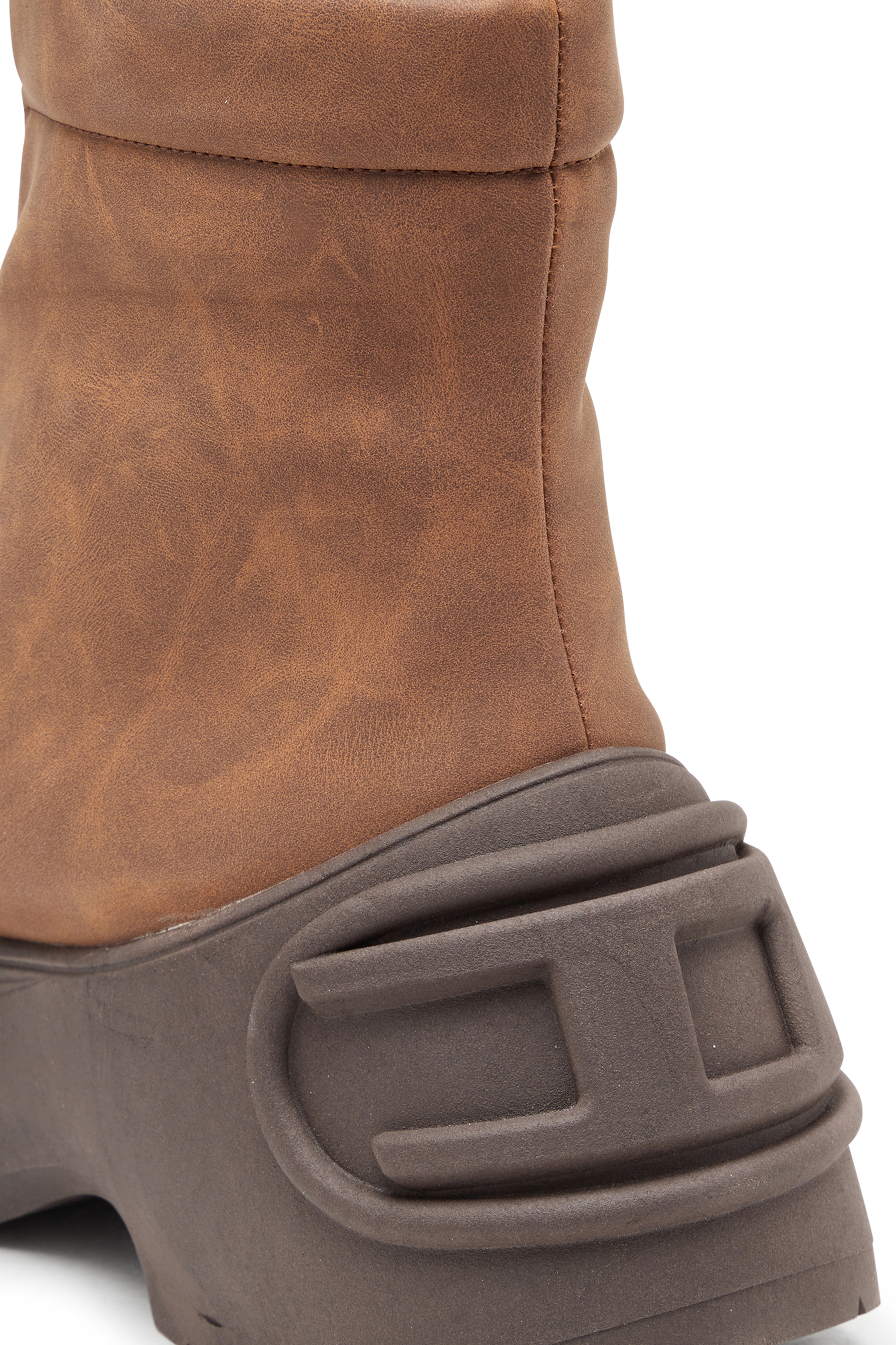 D-DONALD CH, Brown Diesel - D-DONALD CH, Man's D-Donald-Rubber-trimmed ankle boots in Brown - 6