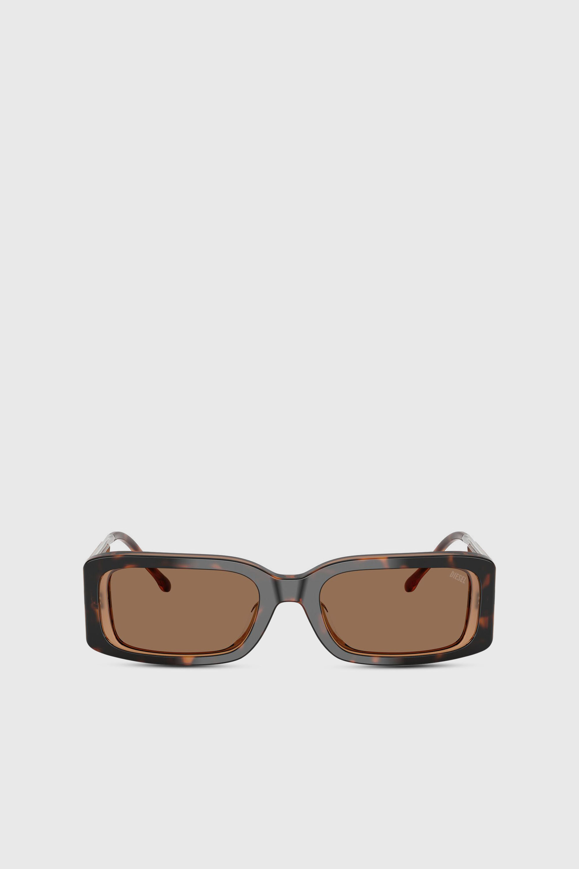 Diesel - 0DL2017U, Unisex's Rectangle sunglasses in Brown - 1