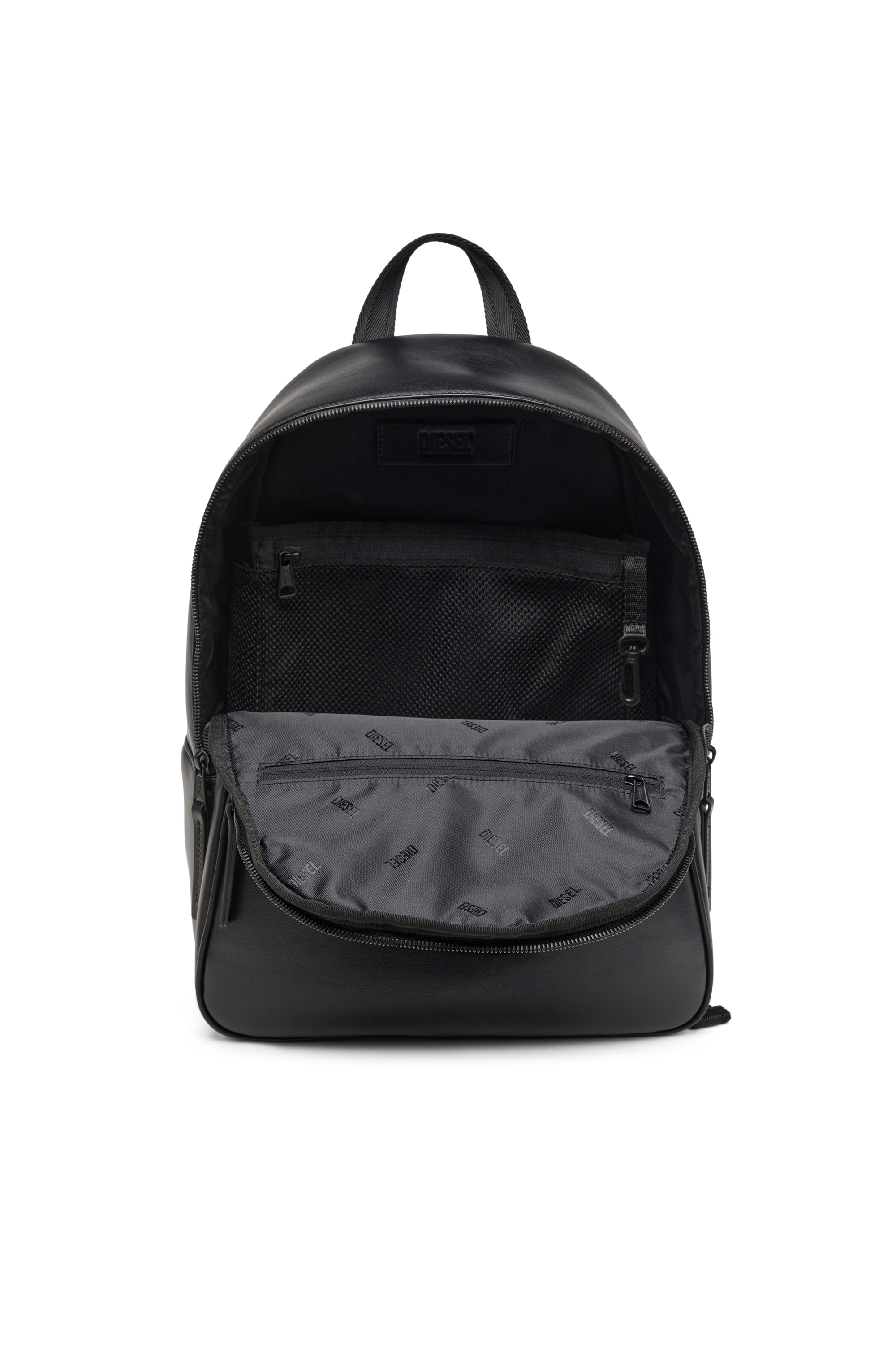 Diesel - HOLI-D BACKPACK M, Unisex's Backpack in neoprene and PU in Black - 4