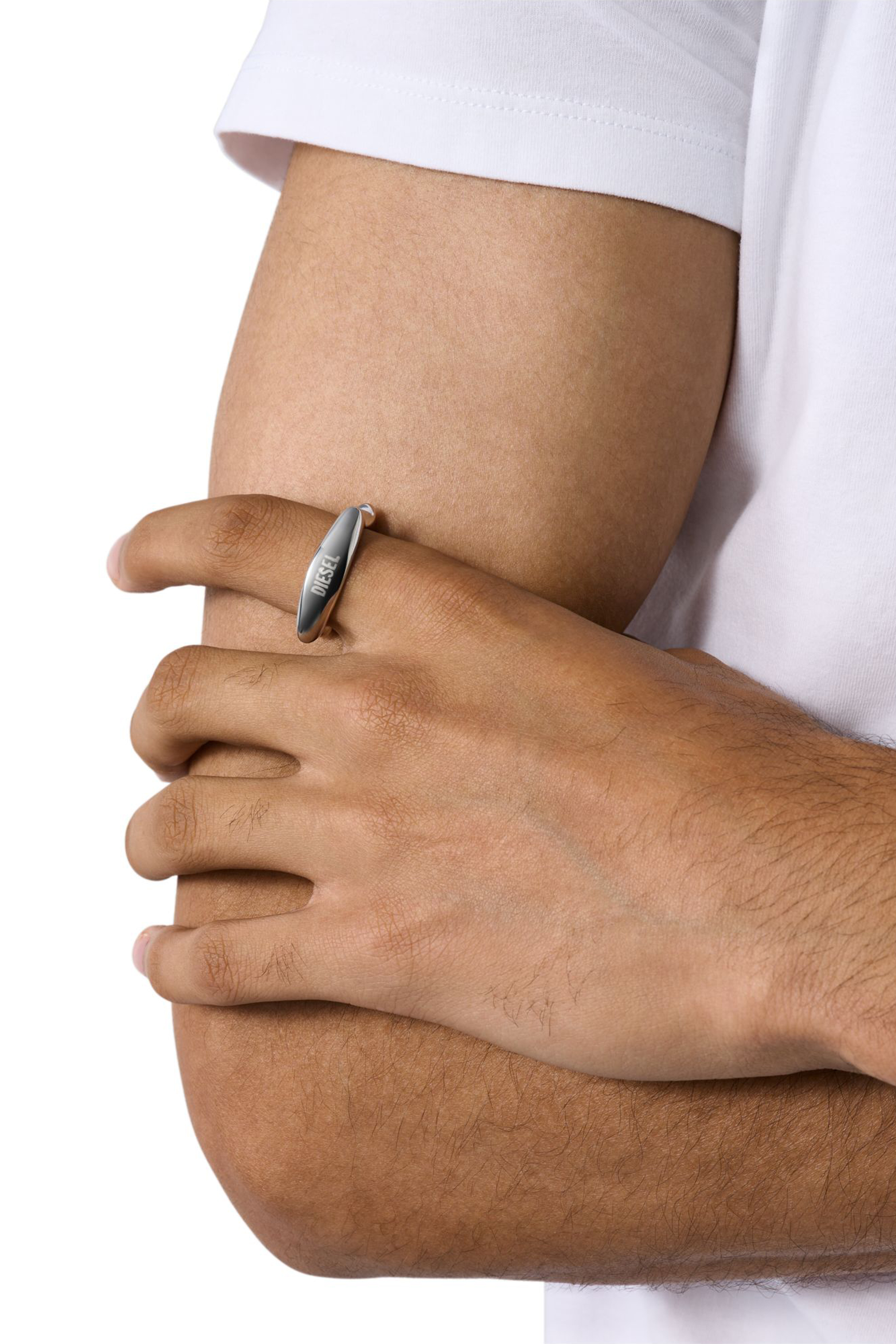 Diesel - DX1584040 JEWEL, Unisex's Stainless Steel Band Ring in Silver - 3