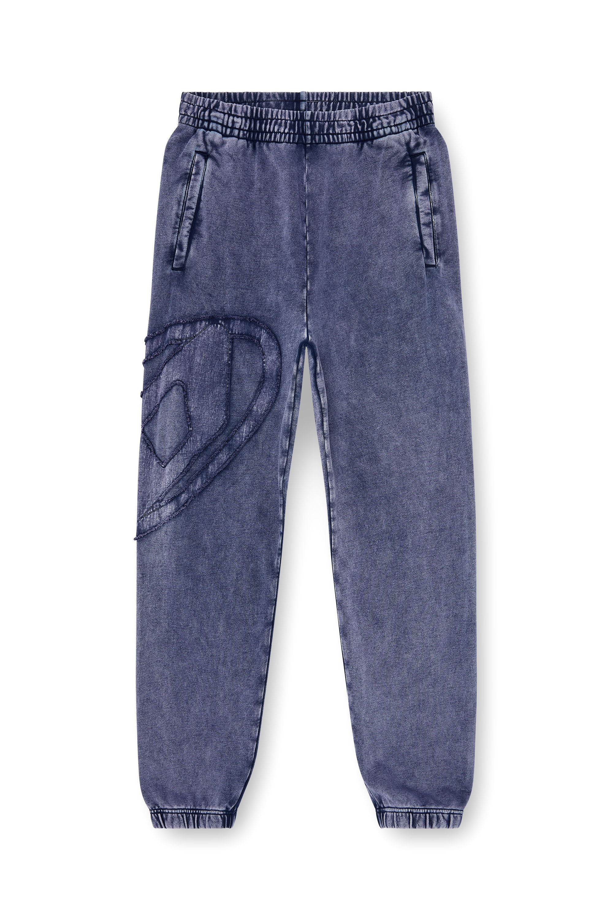 Diesel - P-MARKY-DEN, Man's Organic cotton sweatpants with Oval D patch in null - 4