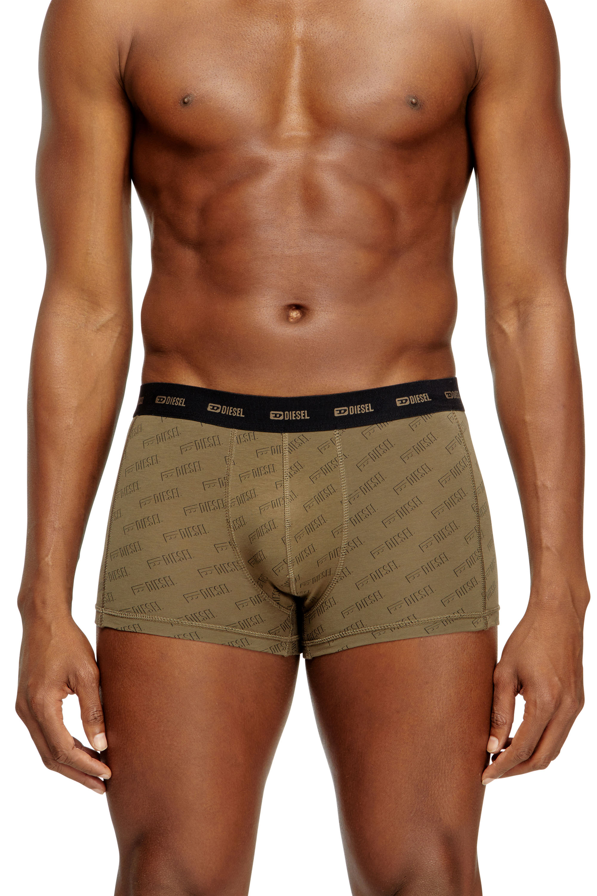 Diesel - DAMIEN-UTLT-3PACK, Man's 3-pack boxer briefs with stylised logo in Military Green - 2
