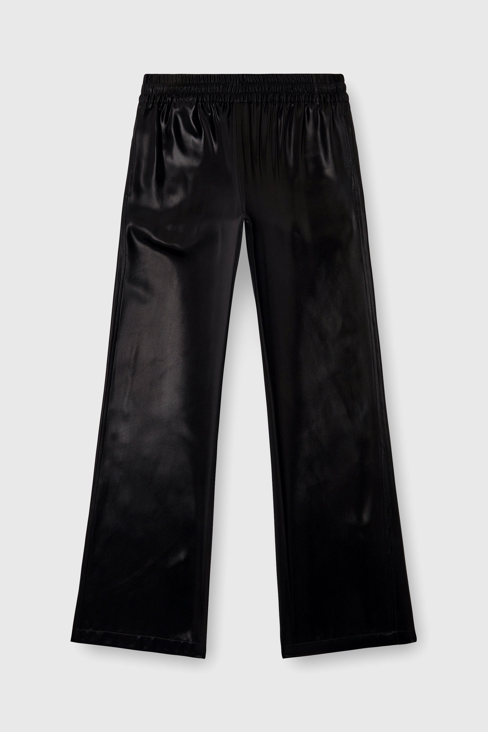 Diesel - P-DREYER-C-WN-Q1, Woman's Satin track pants in Black - 2