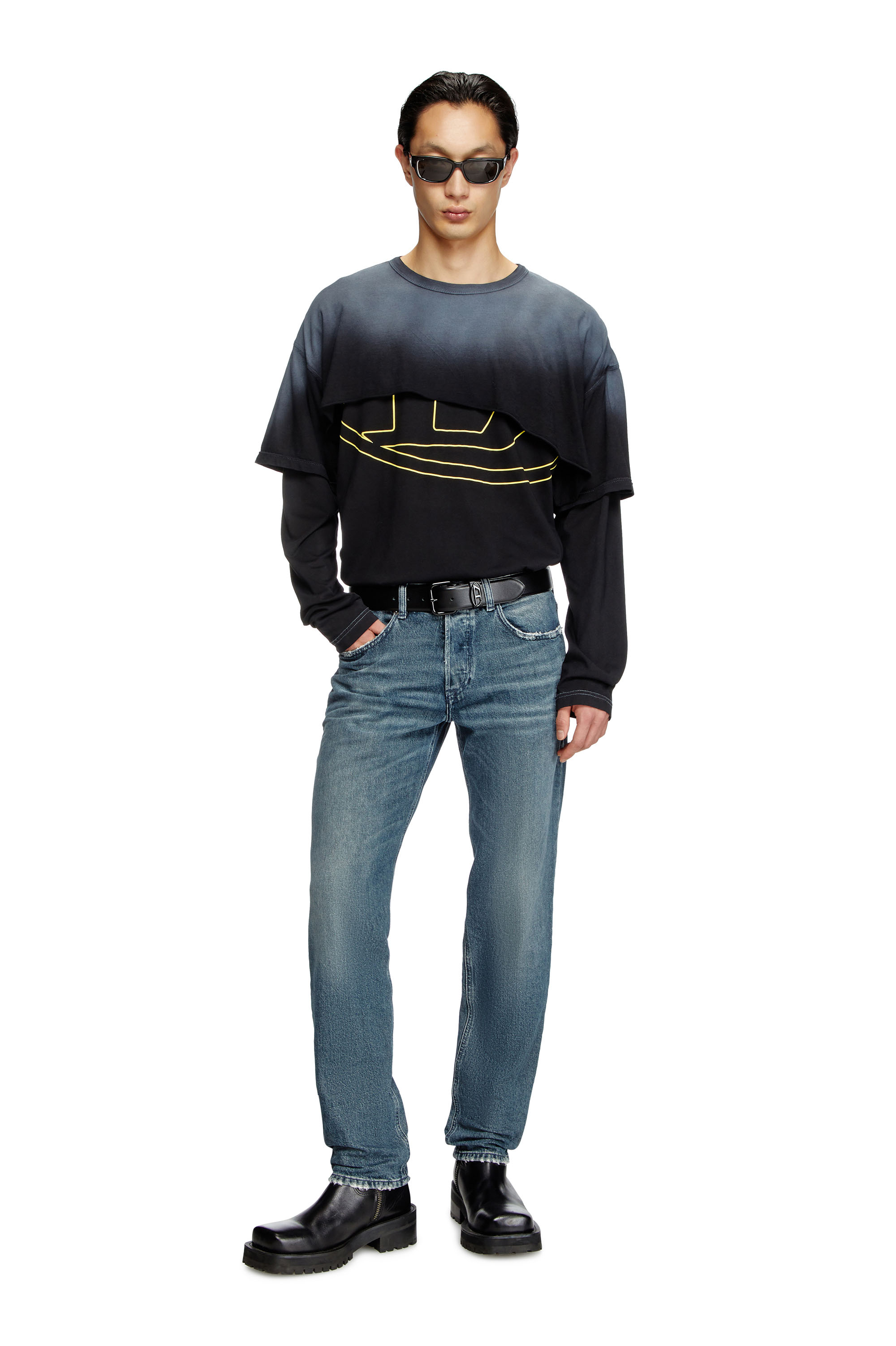 Regular Jeans 2023 D-Finitive 007Y7, Medium blue Diesel - Man's Regular Jeans 2023 D-Finitive 007Y7, Medium blue - 1