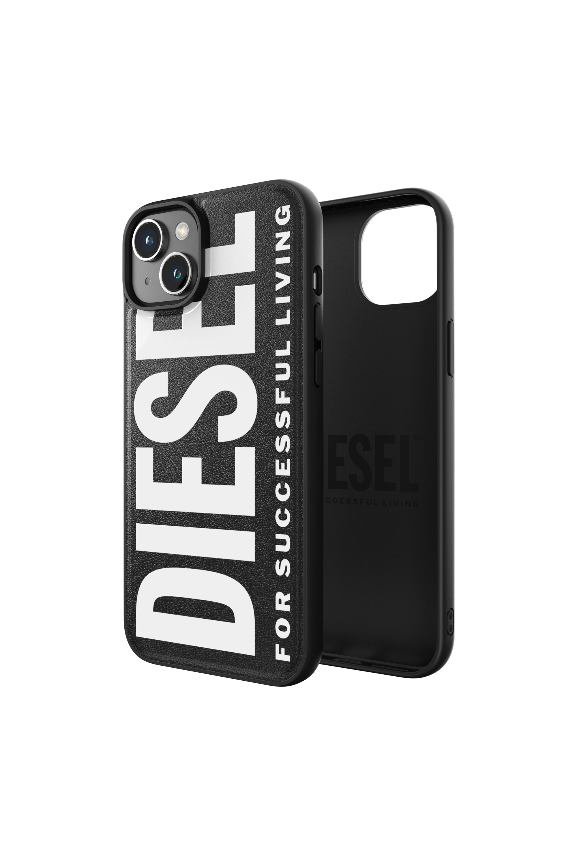 Diesel - 54167 MOULDED CASE, Unisex's Moulded case cover iP15 Plus in Black - 1