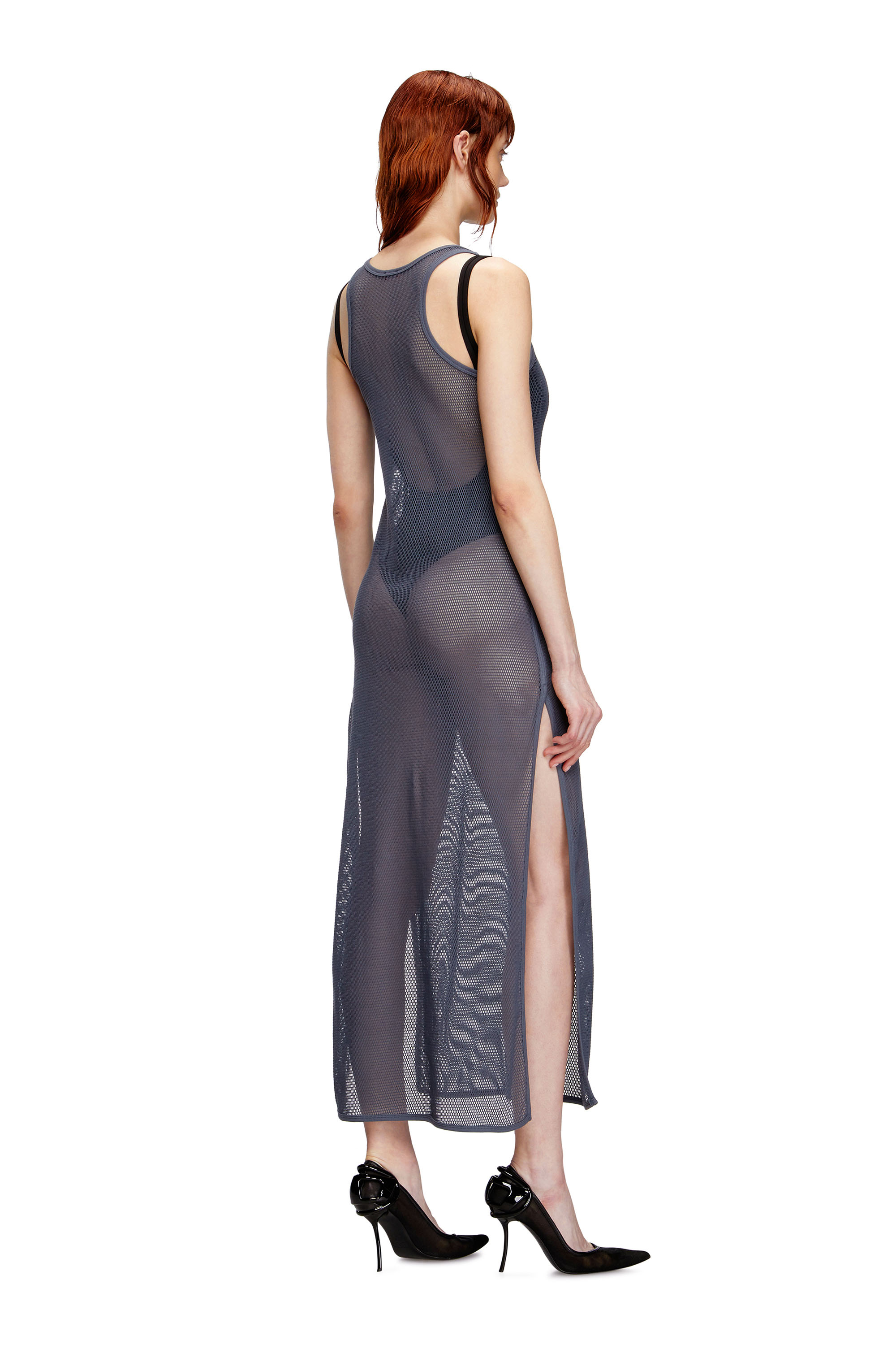Diesel - JENNIFER-UTLT, Woman's Mesh beach cover-up in Grey - 2