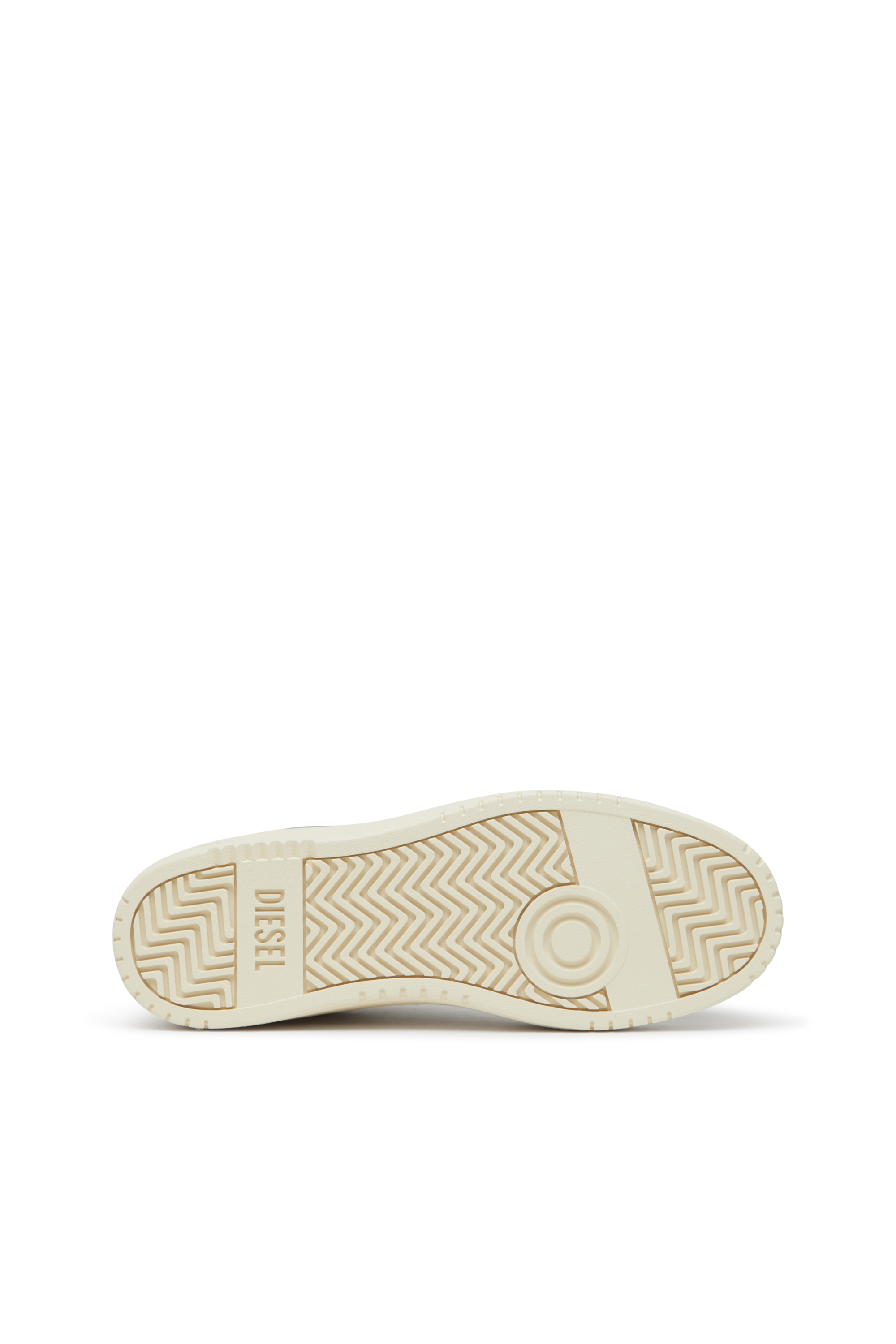 S-OVAL SKATE LOW, Beige Diesel - S-OVAL SKATE LOW, Man's S-Oval Skate-Fabric-panelled leather sneakers in Beige - 5