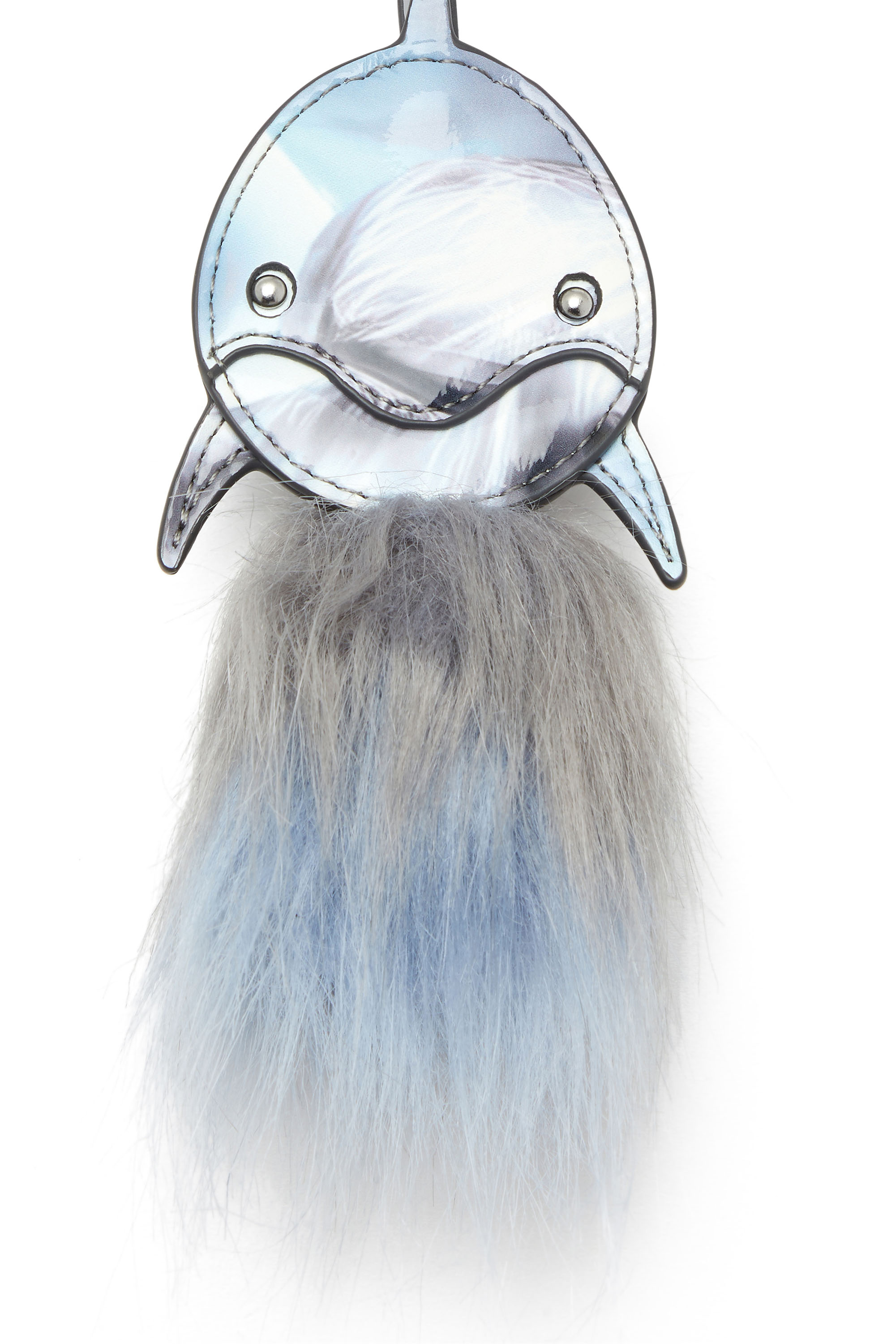 Diesel - FUR CHARMS II, Woman's Soft touch dolphin-shaped Charm in Azure - 3