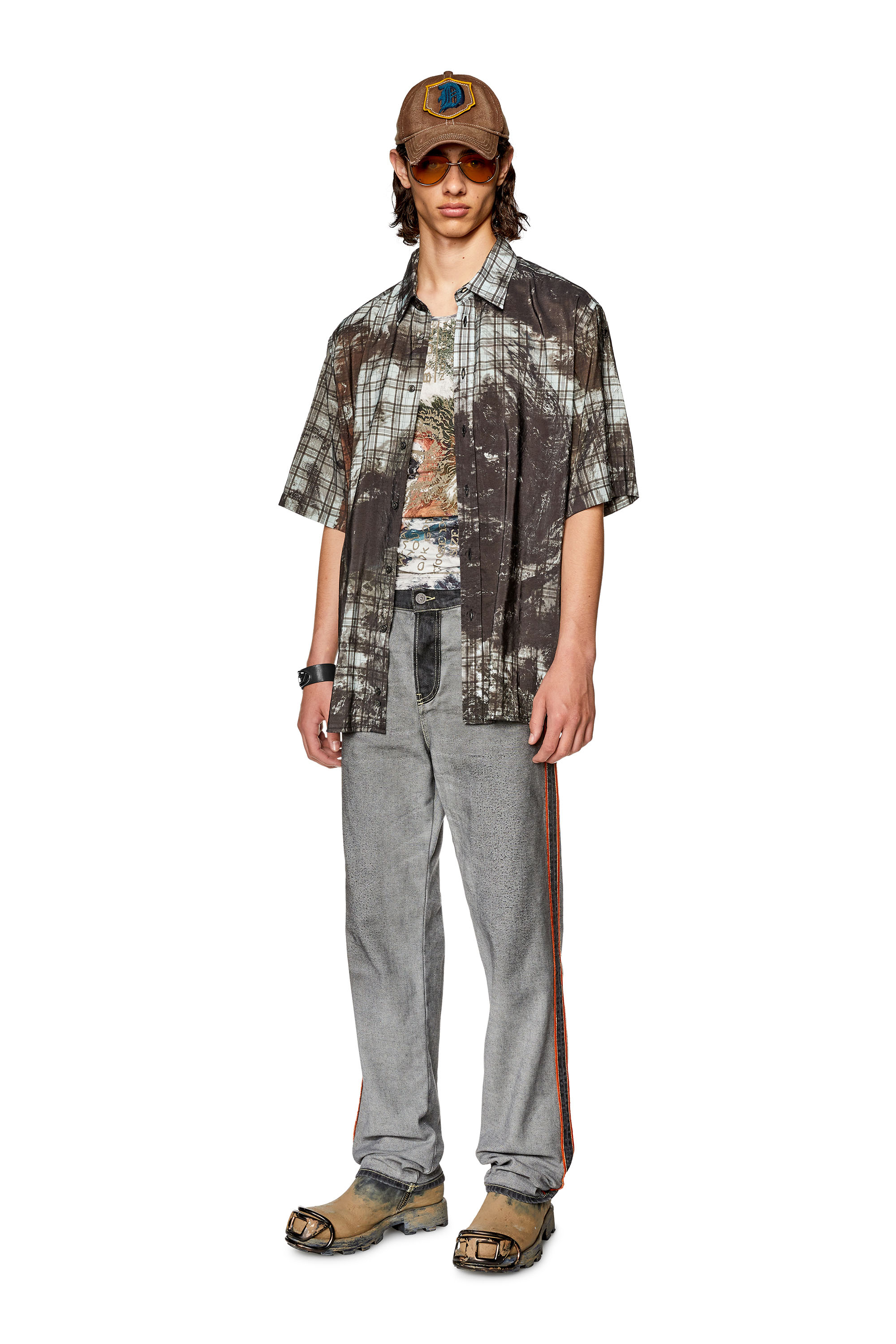Diesel - Straight Jeans 2020 D-Viker 09G99, Black/Dark grey - Image 4