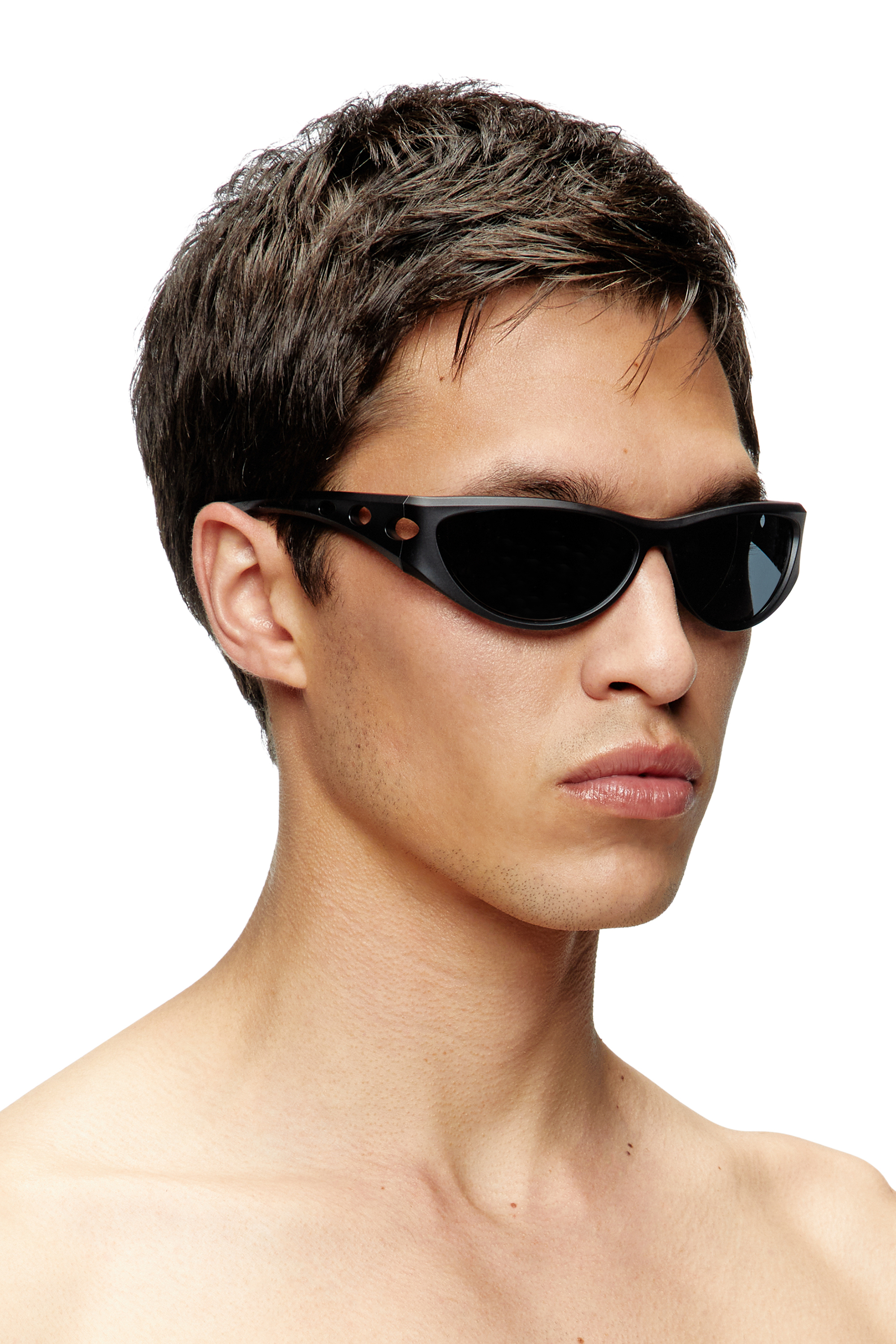 Diesel - 0DL3004U, Unisex's Cat-eye style sunglasses in Black - 4