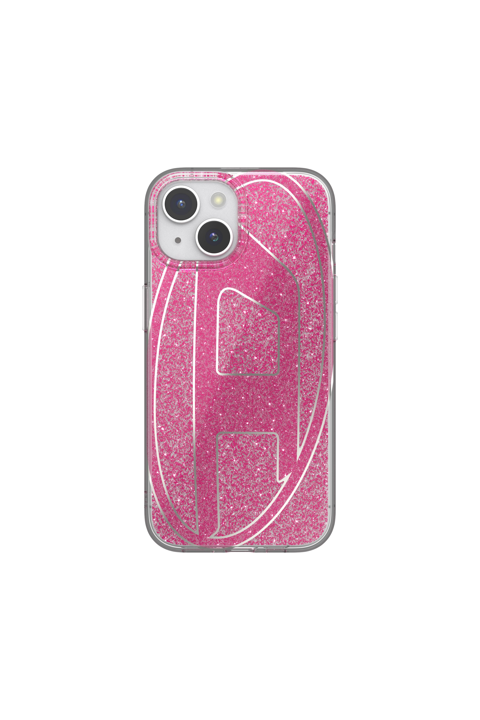 Diesel - 60035 AOP CASE, Unisex's Glitter Case for iP 15 in Pink - 2