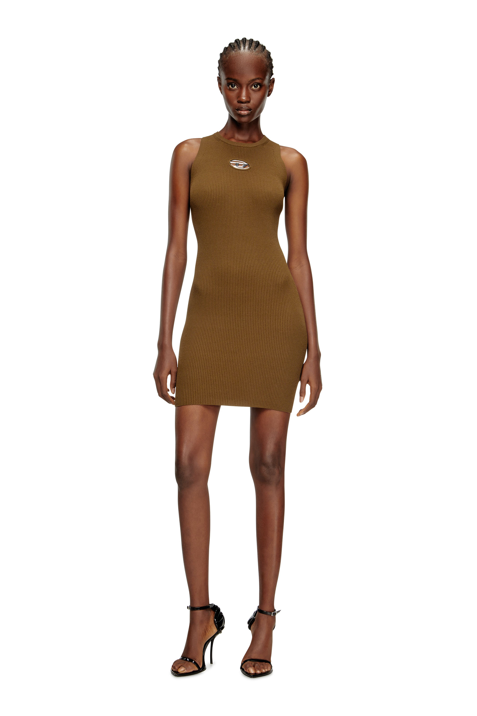 Diesel - M-CADDIX, Woman's Ribbed knit sleeveless dress in null - 2