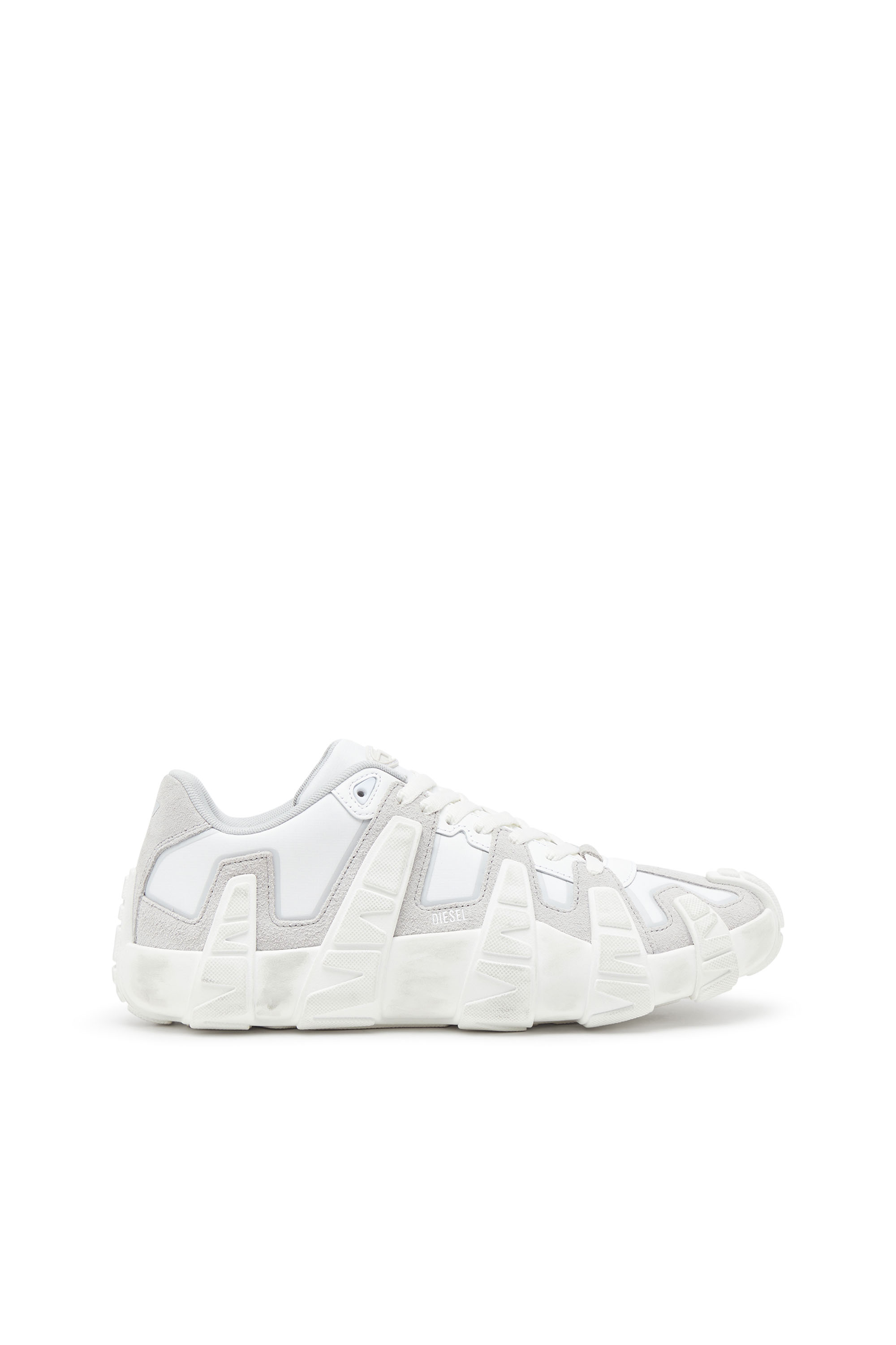 Diesel - S-D-GRIFFE LOW, Man's S-D-Griffe - Nylon sneakers in White/Grey - 1