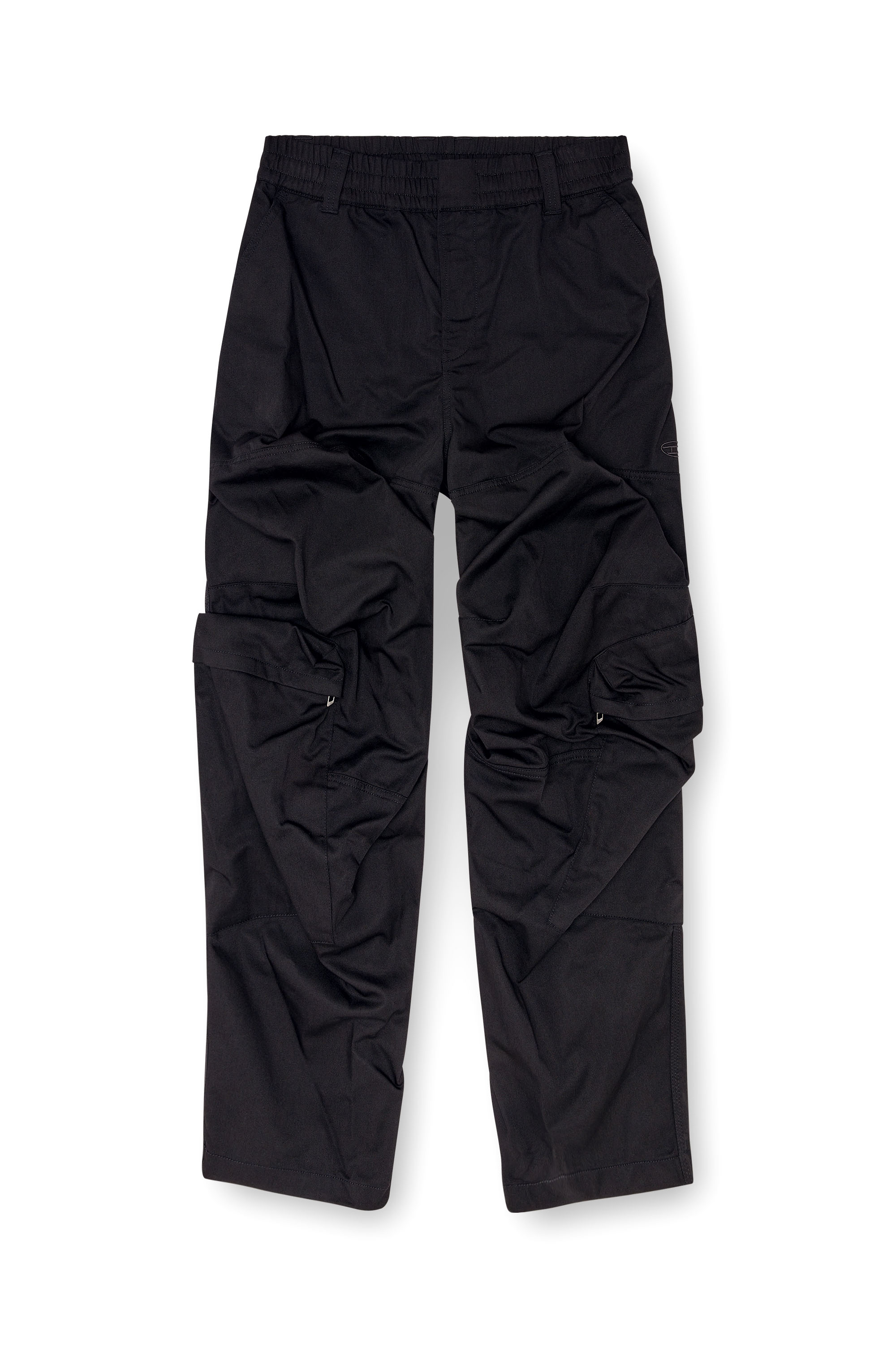 Diesel - P-ARNE-FEM-P2, Woman's Cargo pants in cotton twill in Black - 5