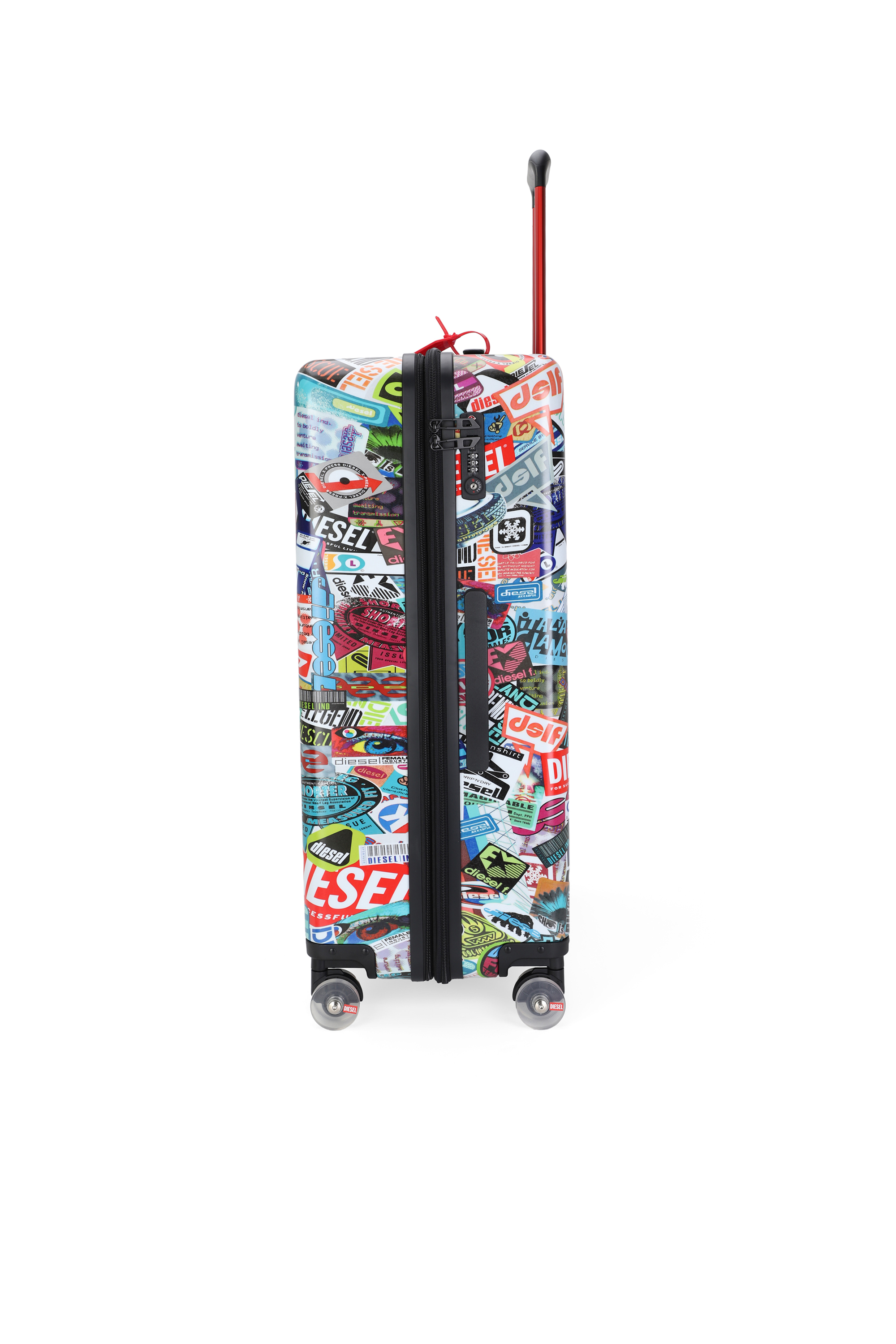 Diesel - DIESEL PC PRINTED TROLLEY-STICKERS- DSL0, Unisex's Sticker style suitcase size L in Multicolor - 3