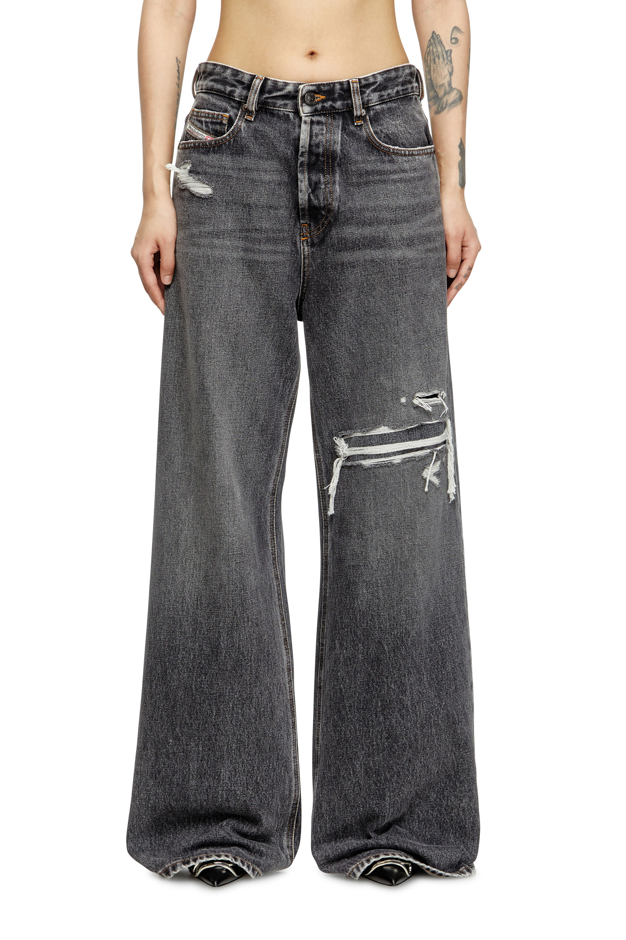 Relaxed Jeans 1996 D-Sire 007F6, Black/Dark grey Diesel - Woman's Relaxed Jeans 1996 D-Sire 007F6, Black/Dark grey - 3