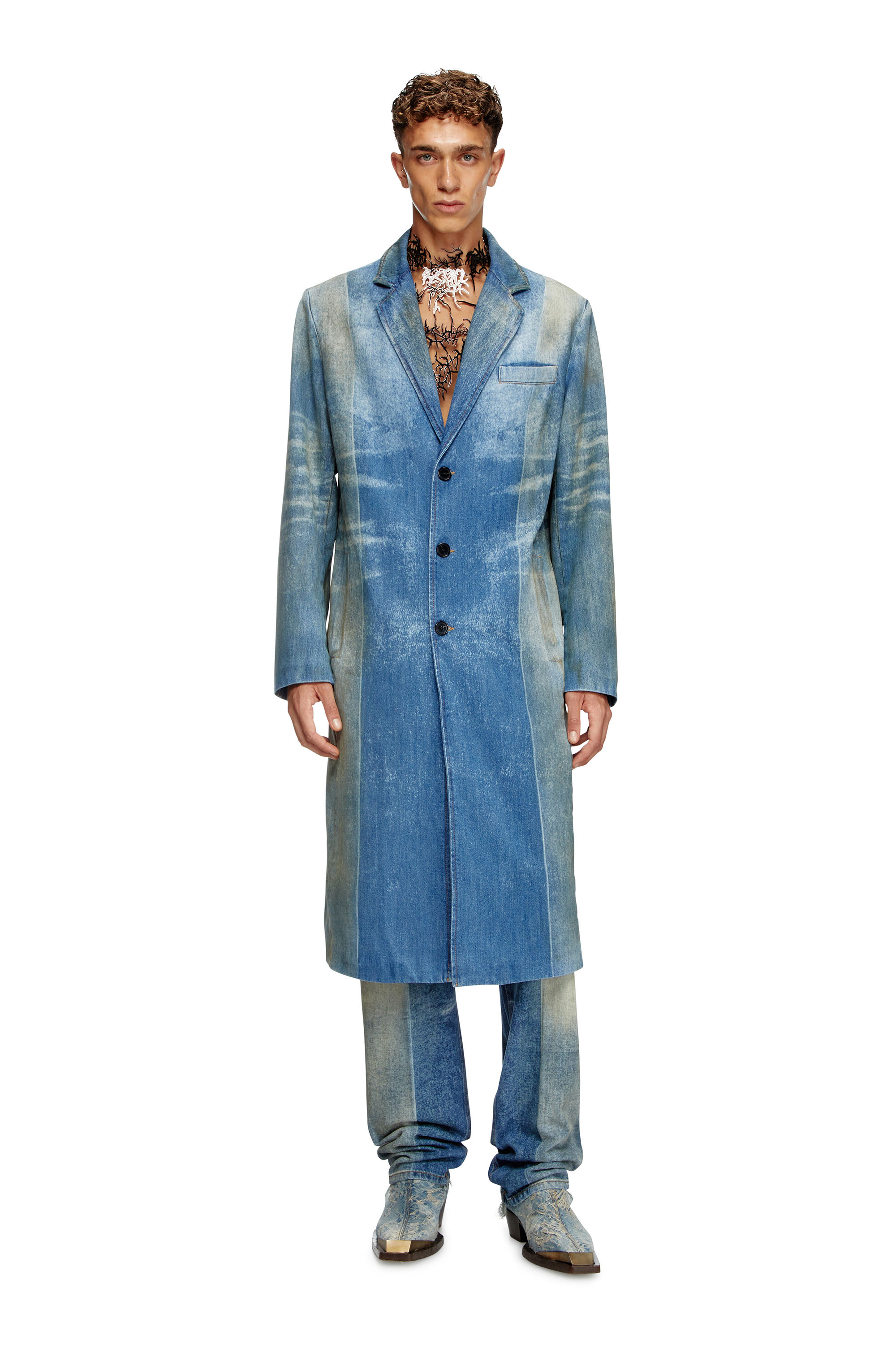 Jean coat mens best sale