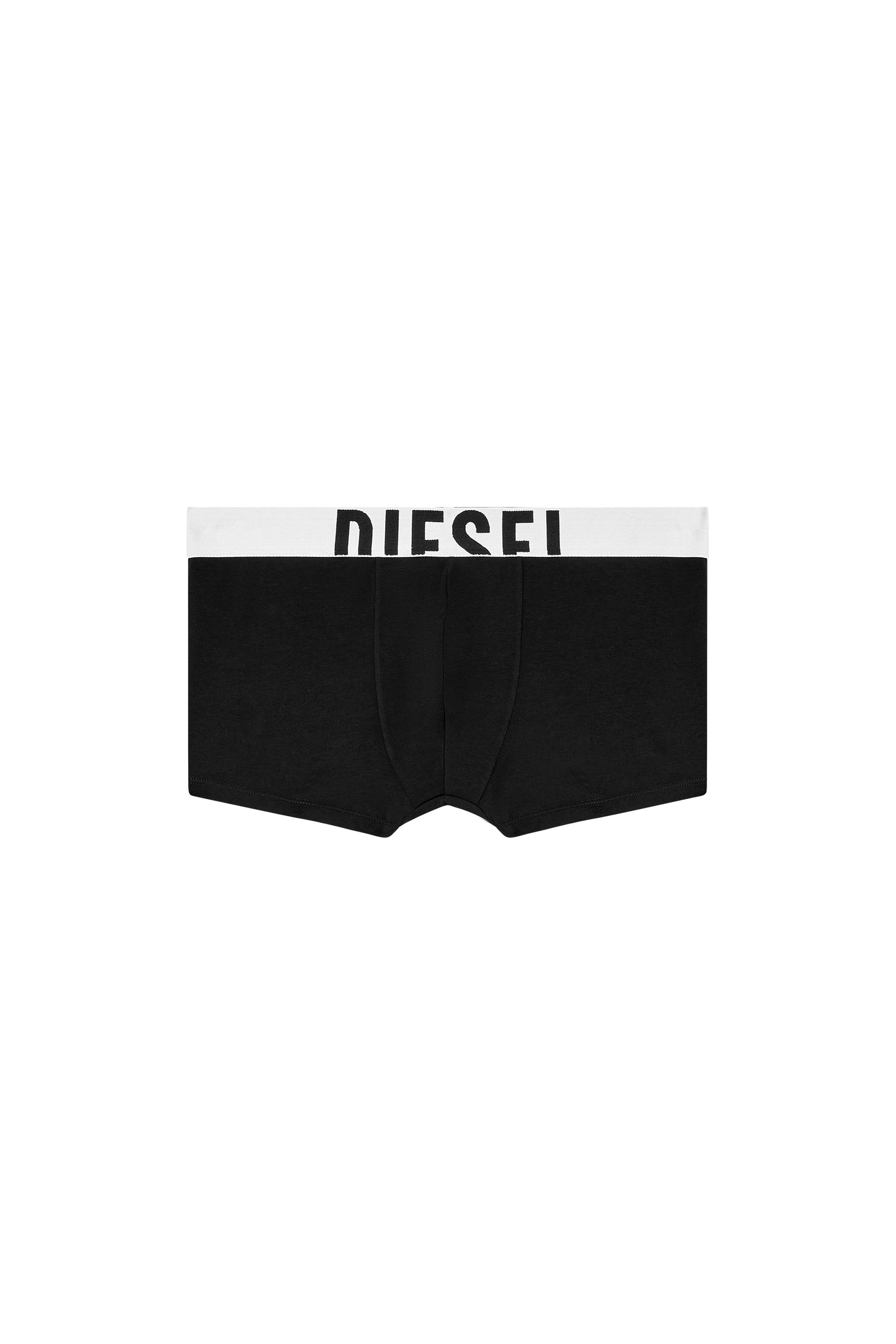 Diesel - DAMIEN-D-POP-40, Man's Boxer briefs with acid rain print in Black/White - 2
