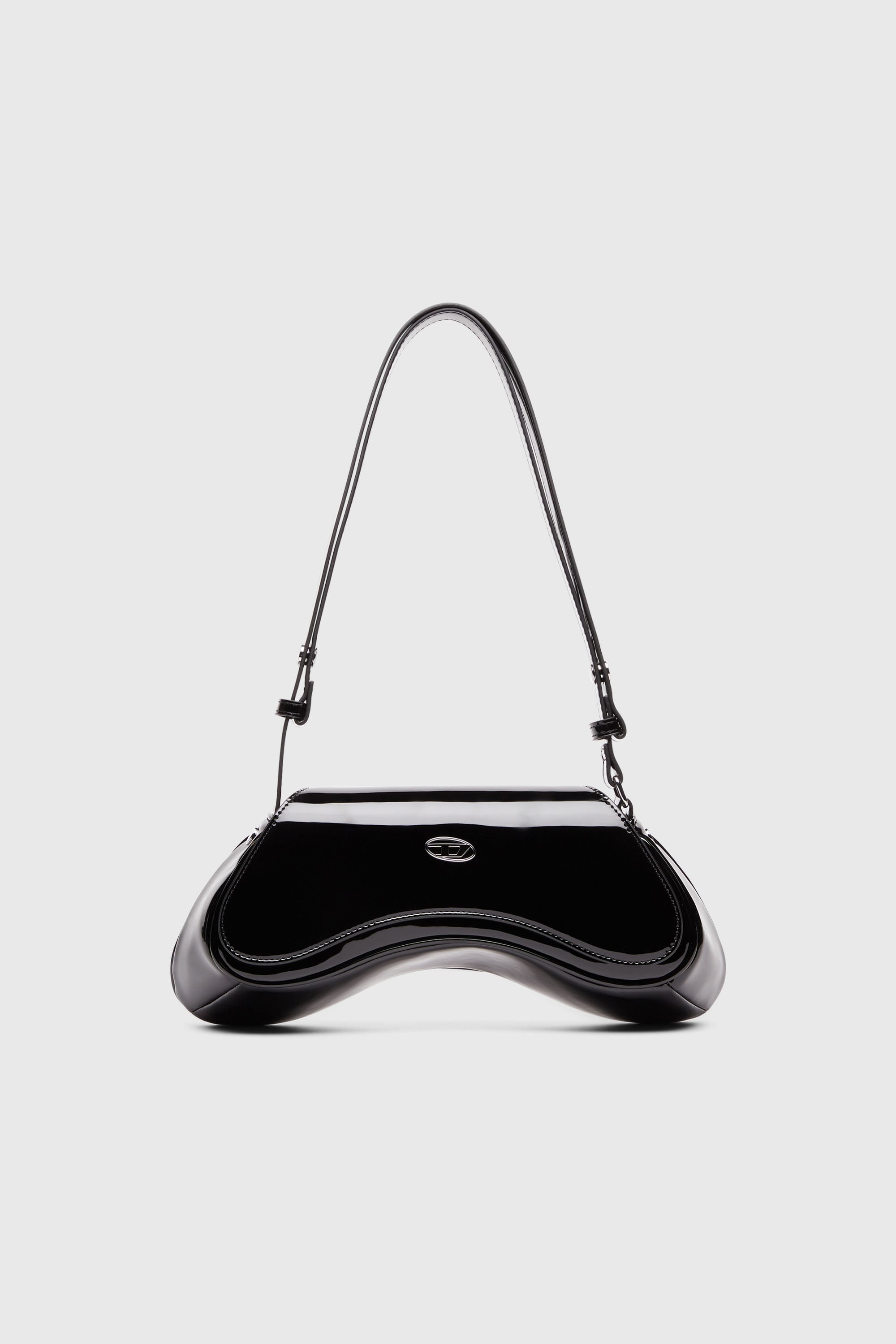 Diesel - PLAY CROSSBODY, Woman's Play-Glossy crossbody bag in Black - 1