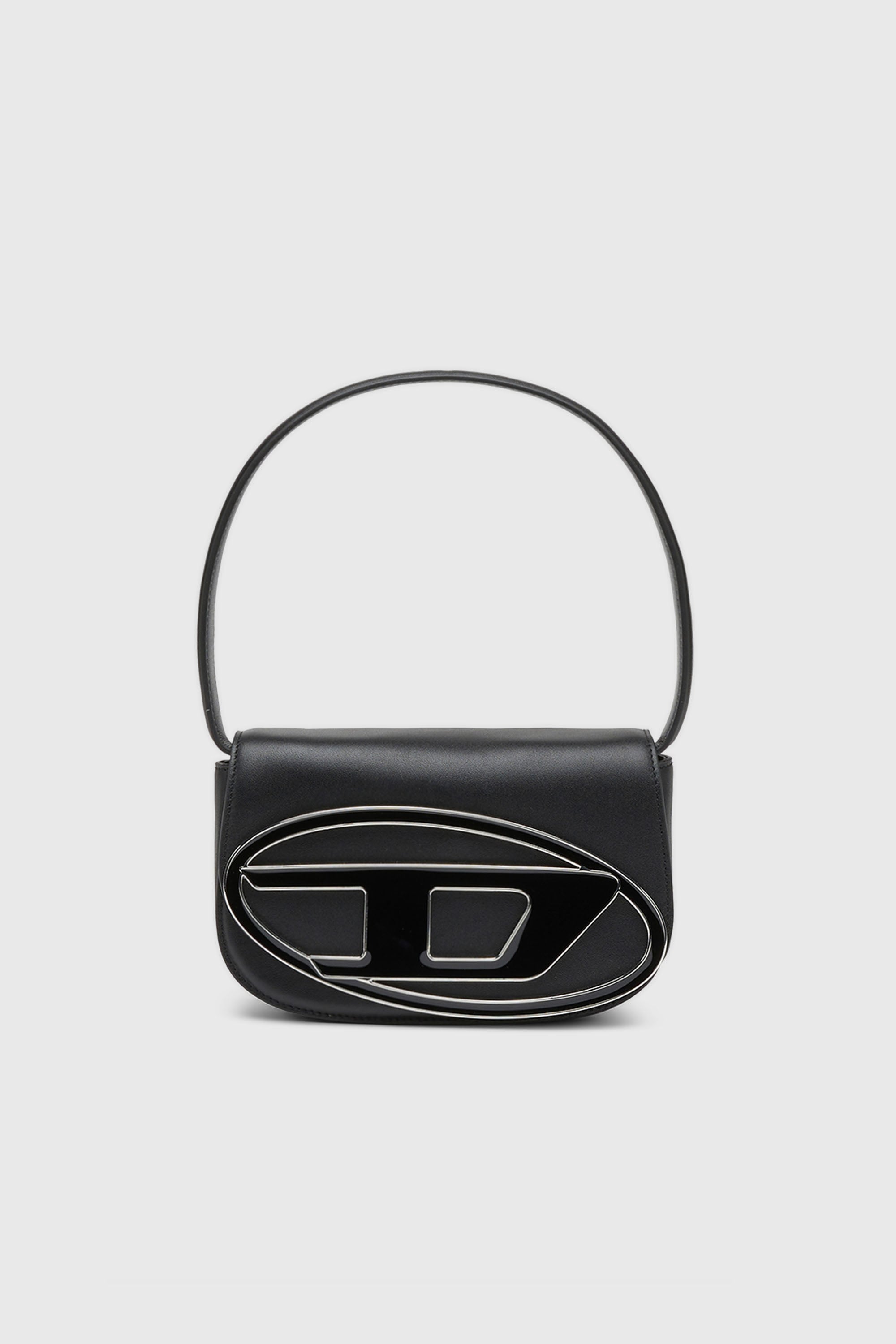 Diesel - 1DR, Woman's 1DR-Iconic shoulder bag in nappa leather in Black - 1