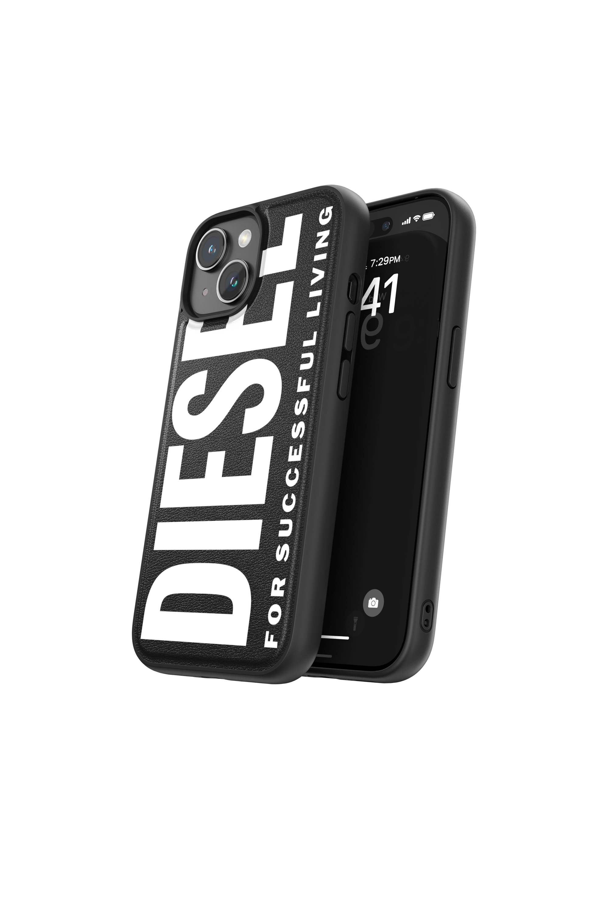 Diesel - 54165 MOULDED CASE, Unisex's Moulded case cover iP15 in Black - 3