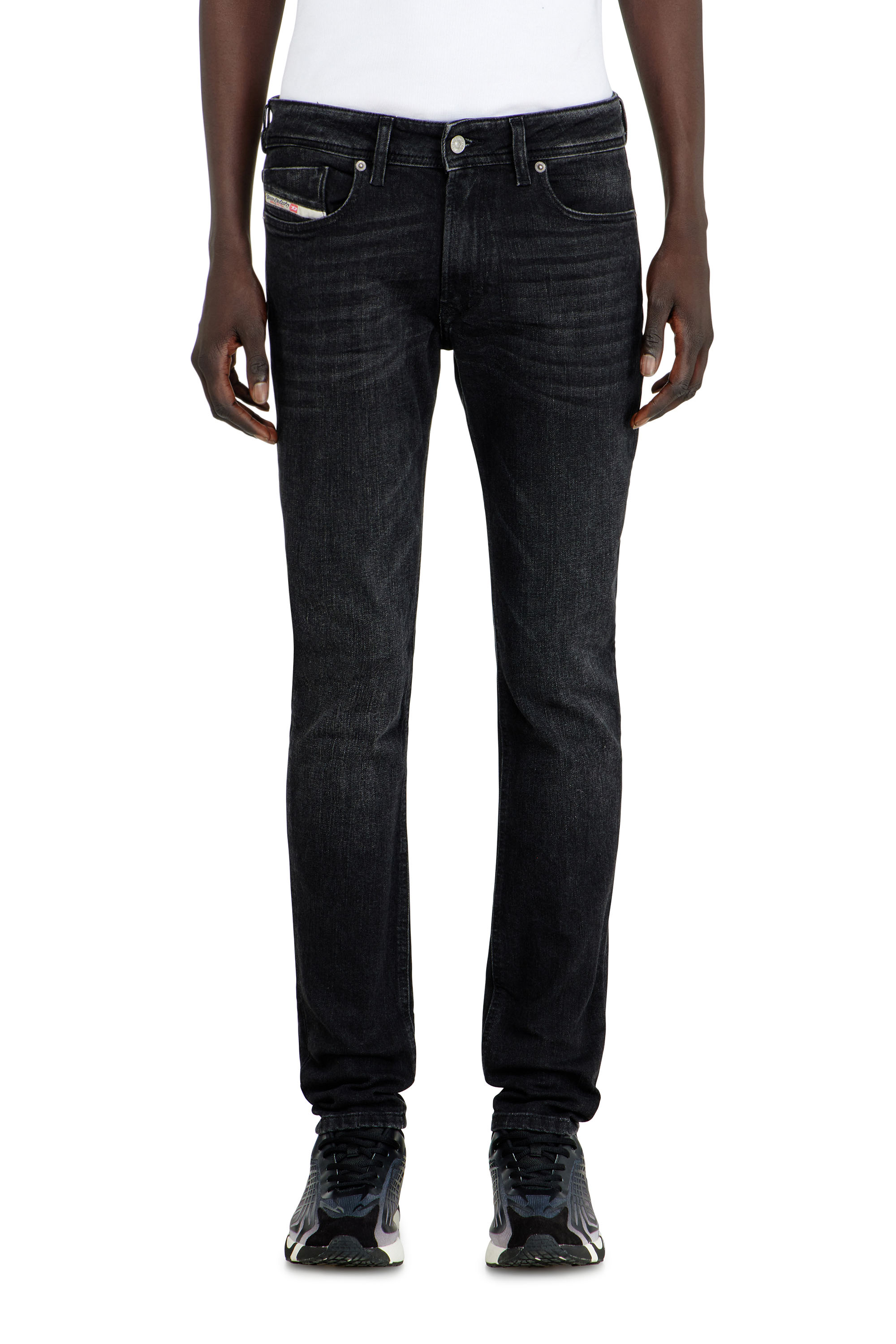 Diesel - Man's Skinny Jeans 1979 Sleenker 0GRDA, Black/Dark grey - 4